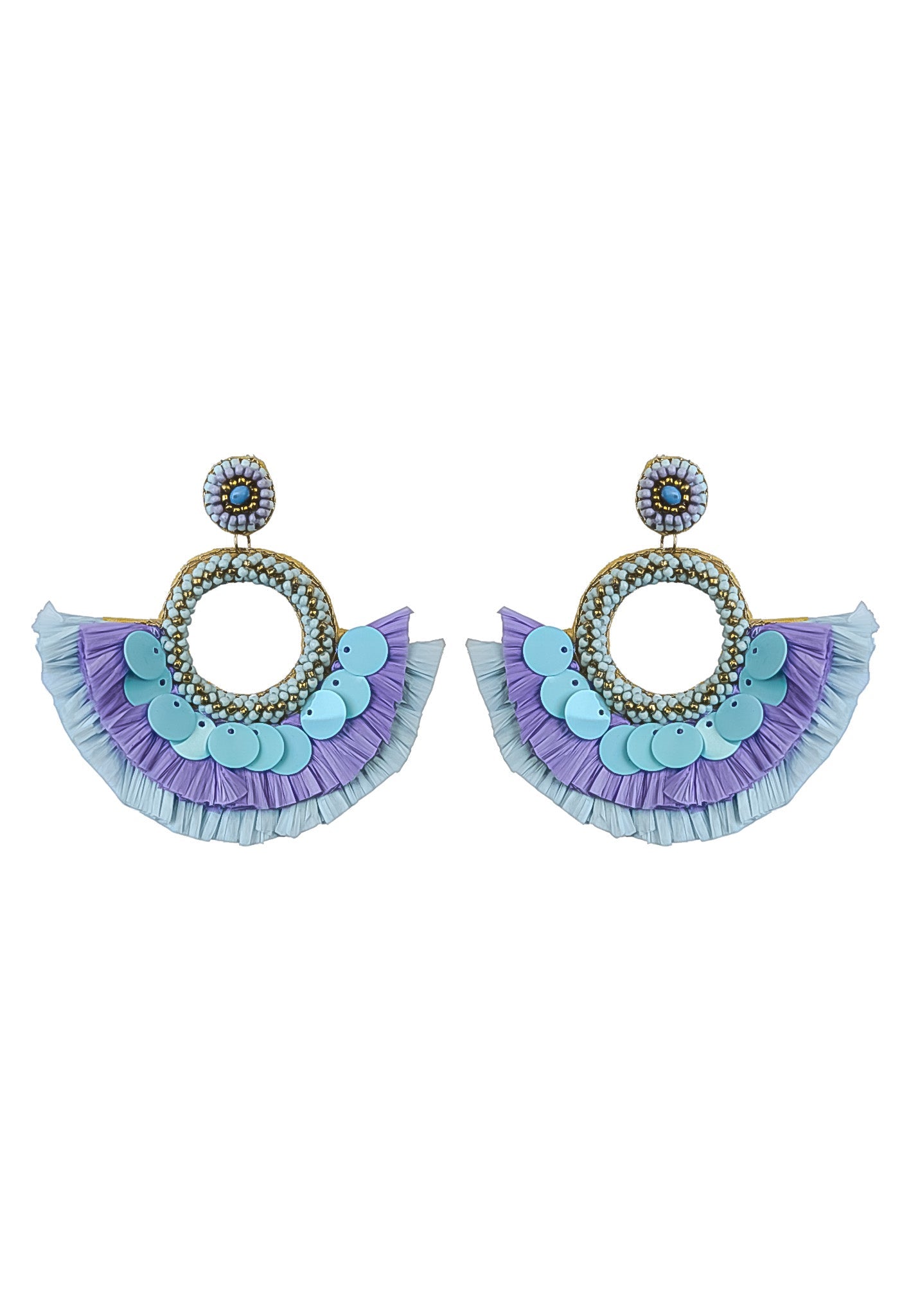 anzio turquoise earrings Bombay Sunset