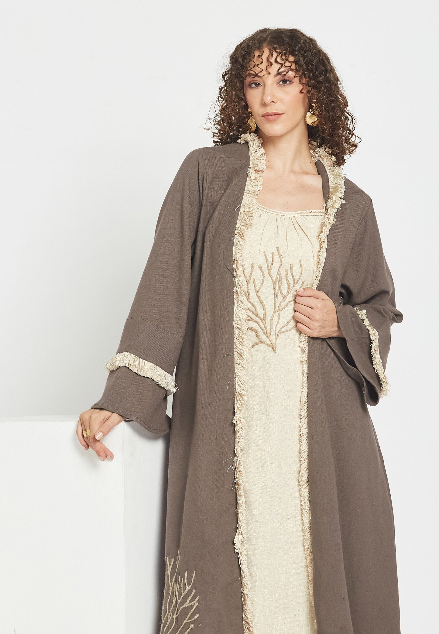 Dust Mocha Kimono