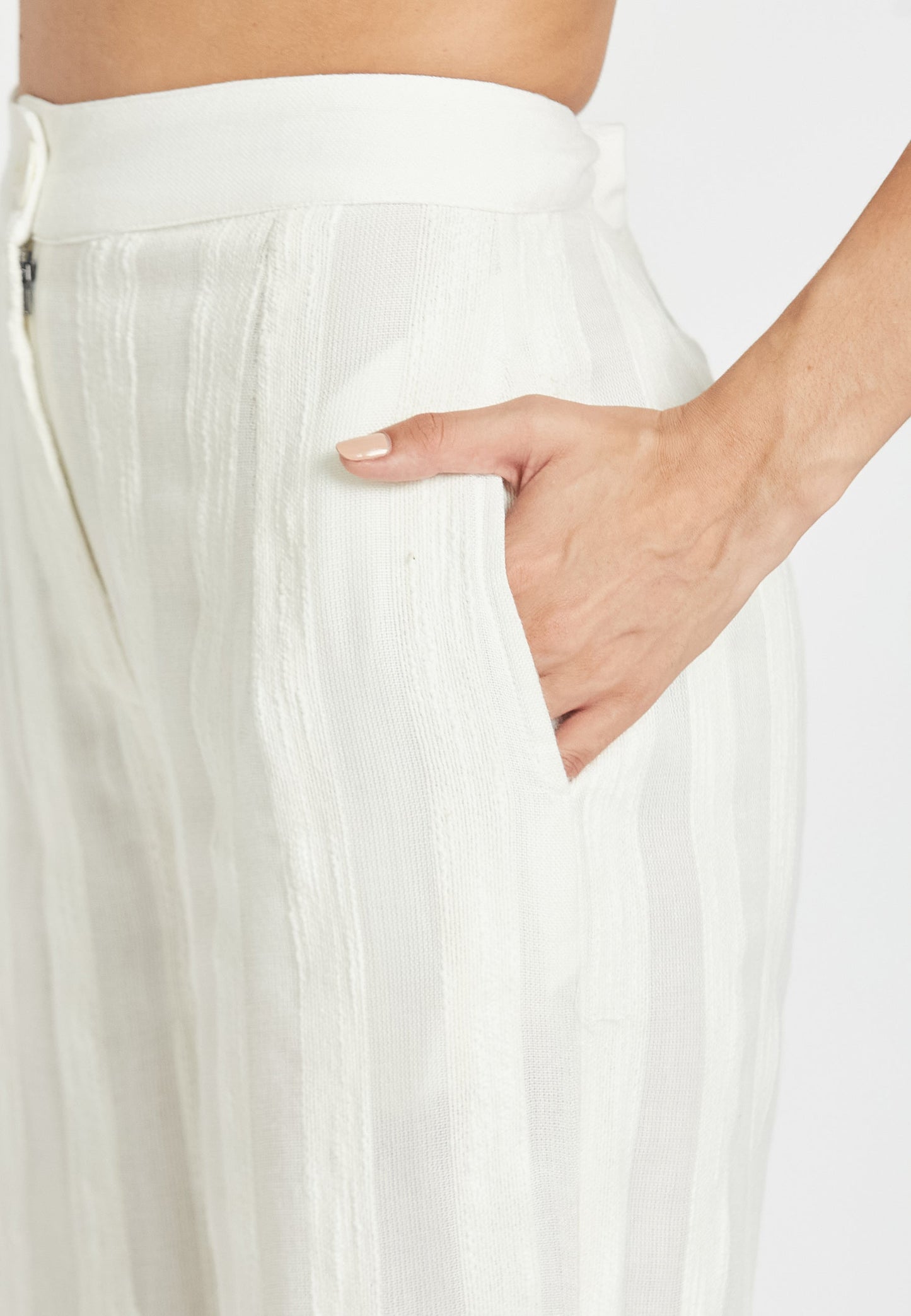 Pantalones Sea Muse Whitey en blanco