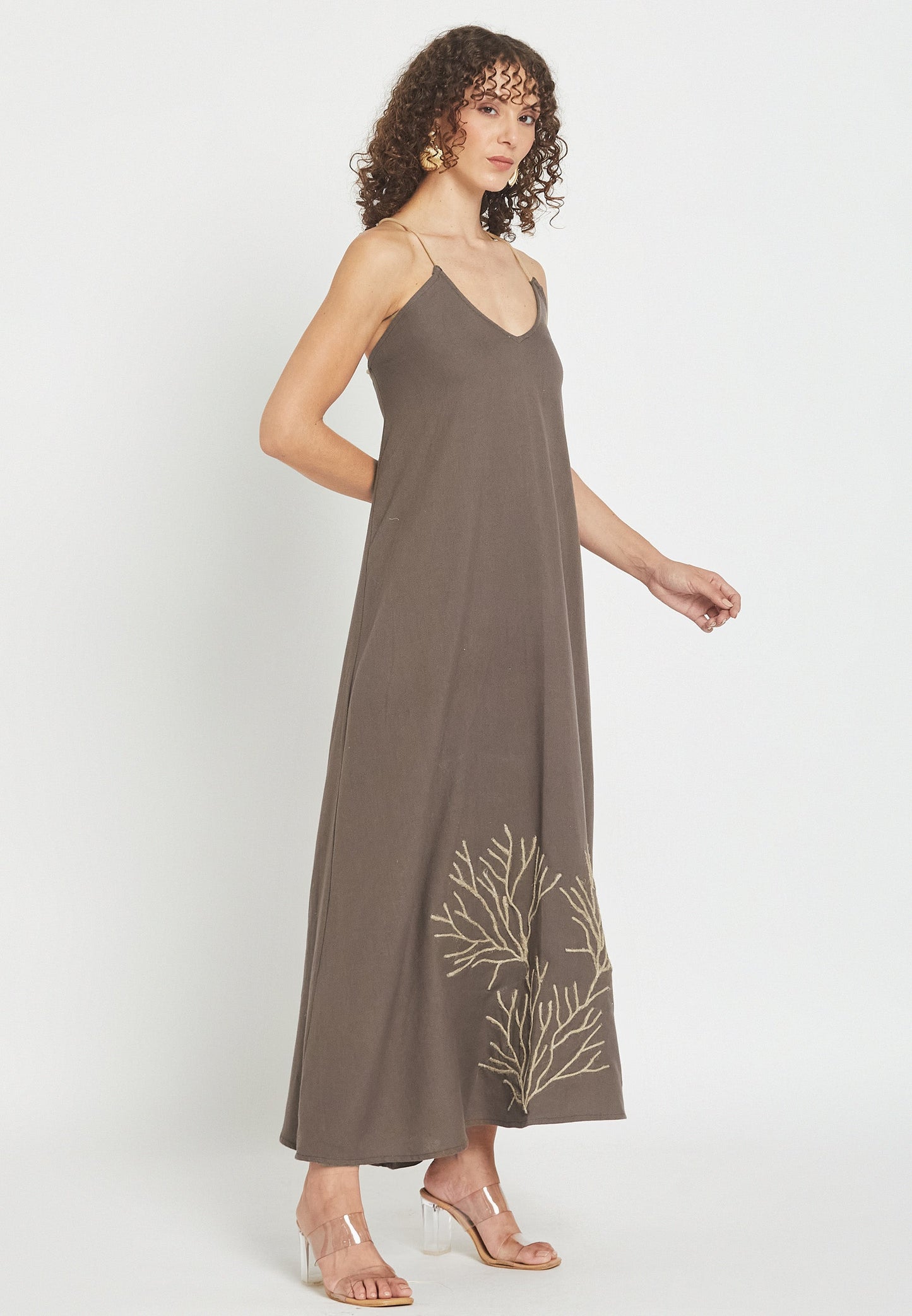 Gilded Mocha Dress