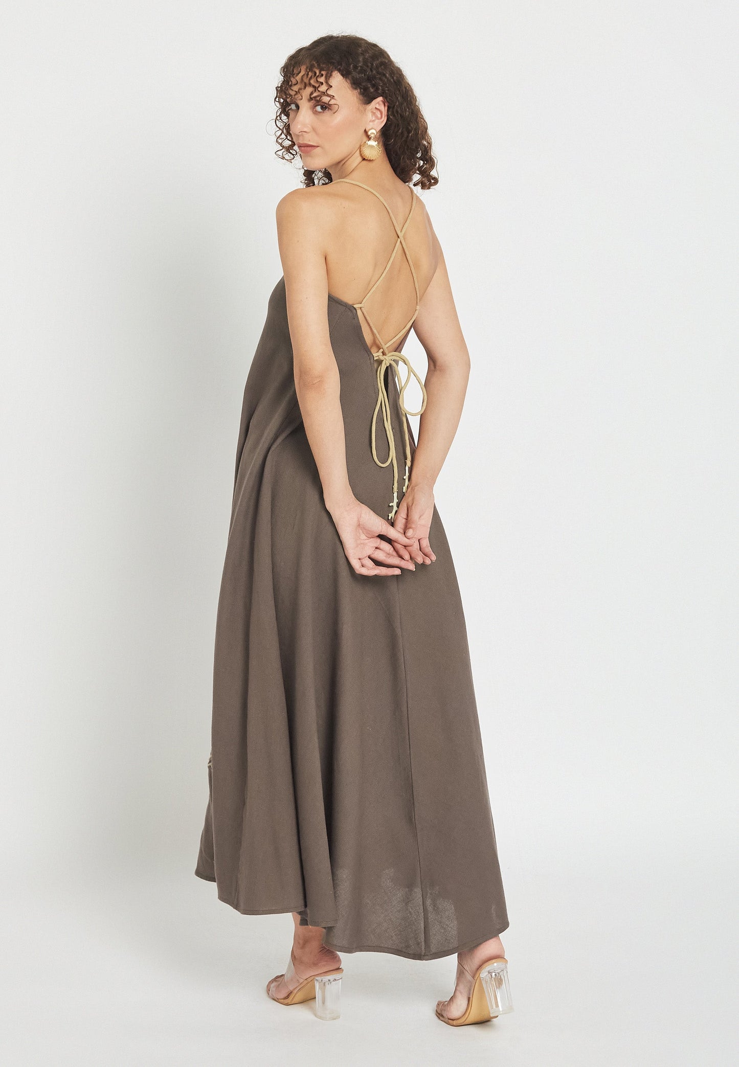 Gilded Mocha Dress