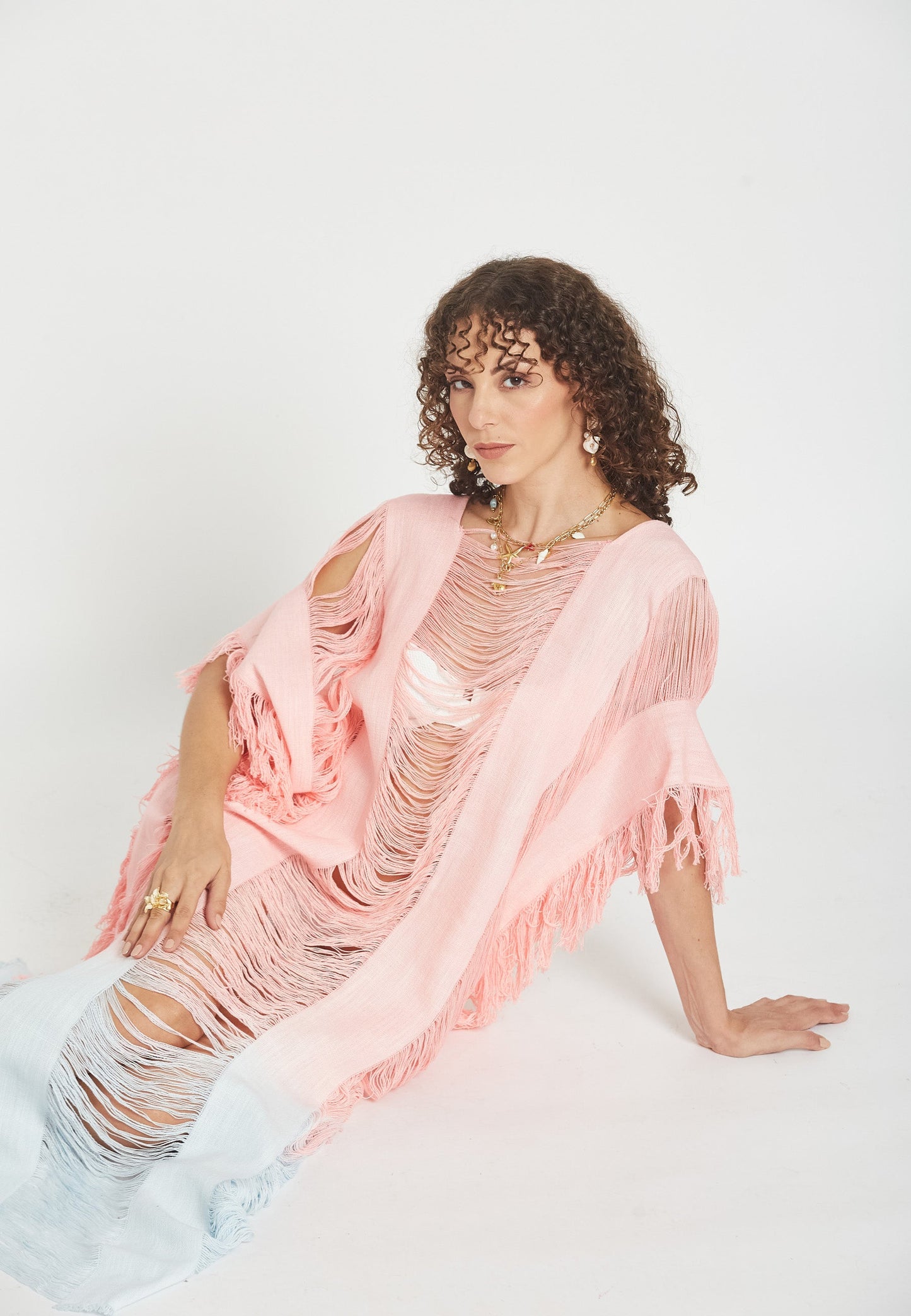 Dorean Pink Poncho