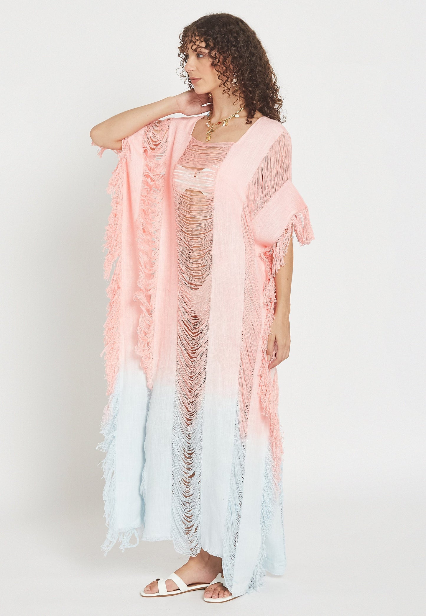 Dorean Pink Poncho