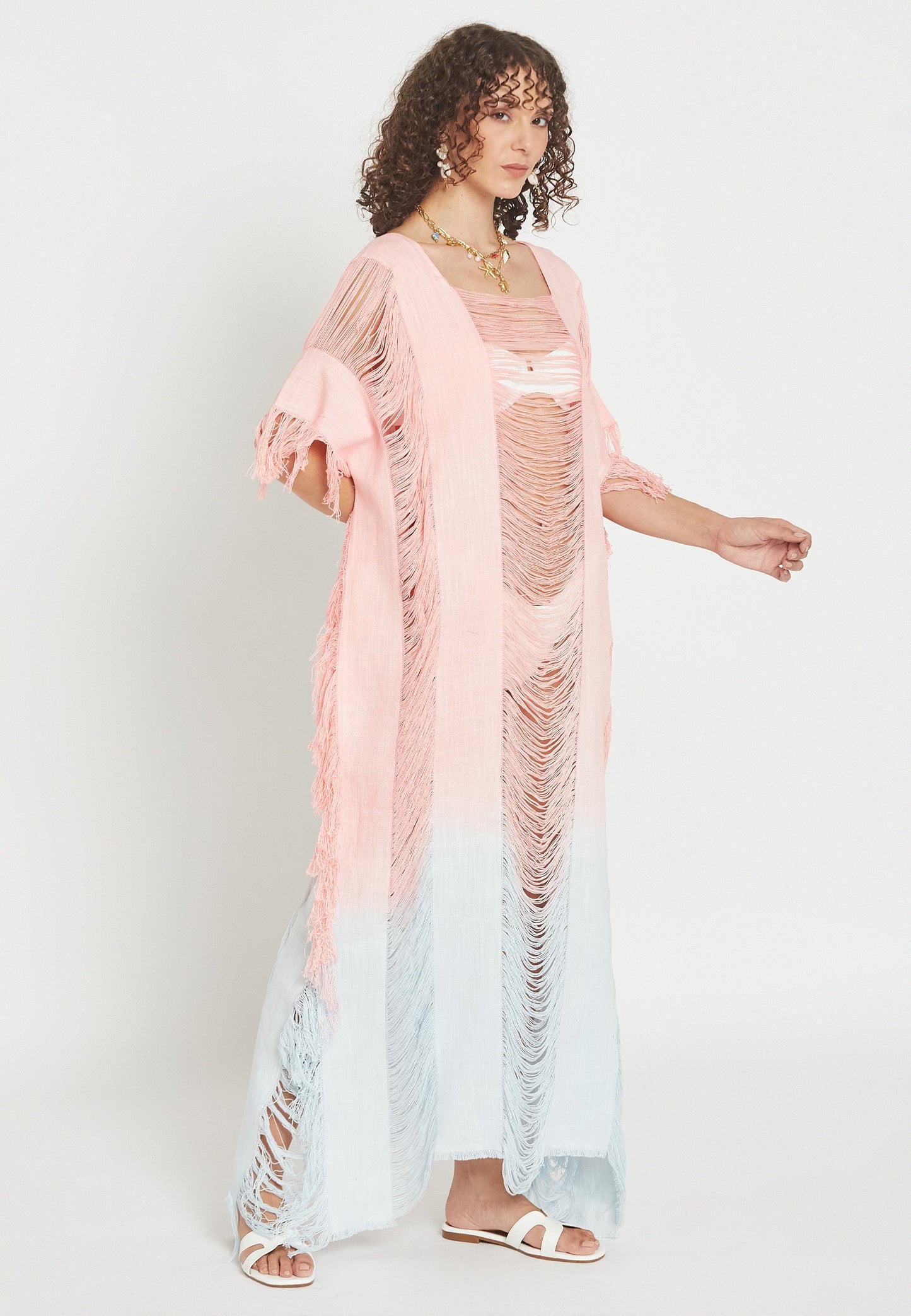 Dorean Pink Poncho