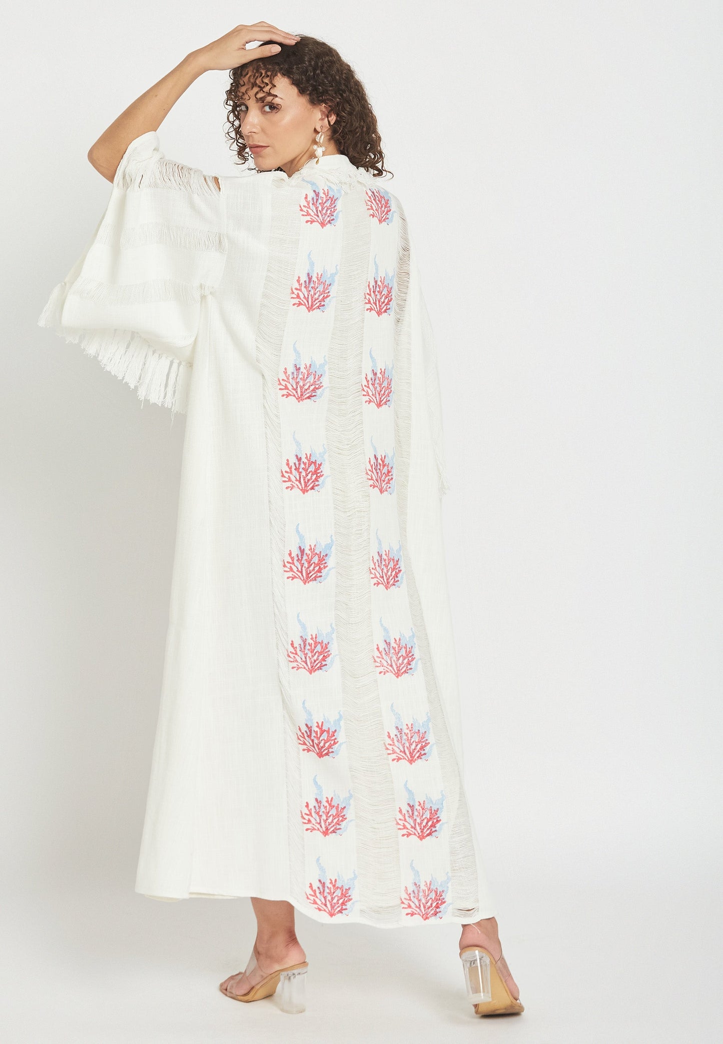 Ondelia White Kimono