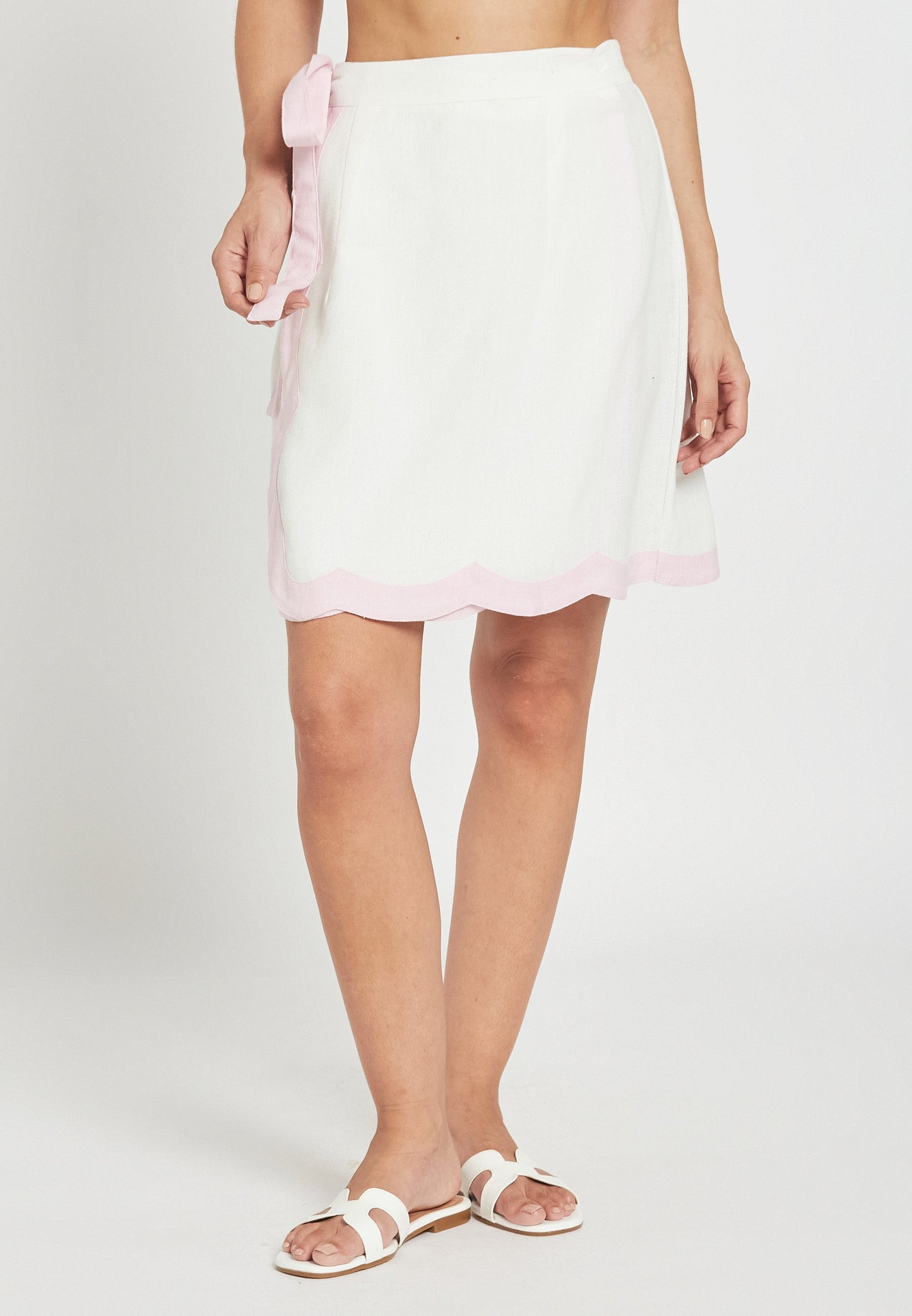 Viantha White Skirt