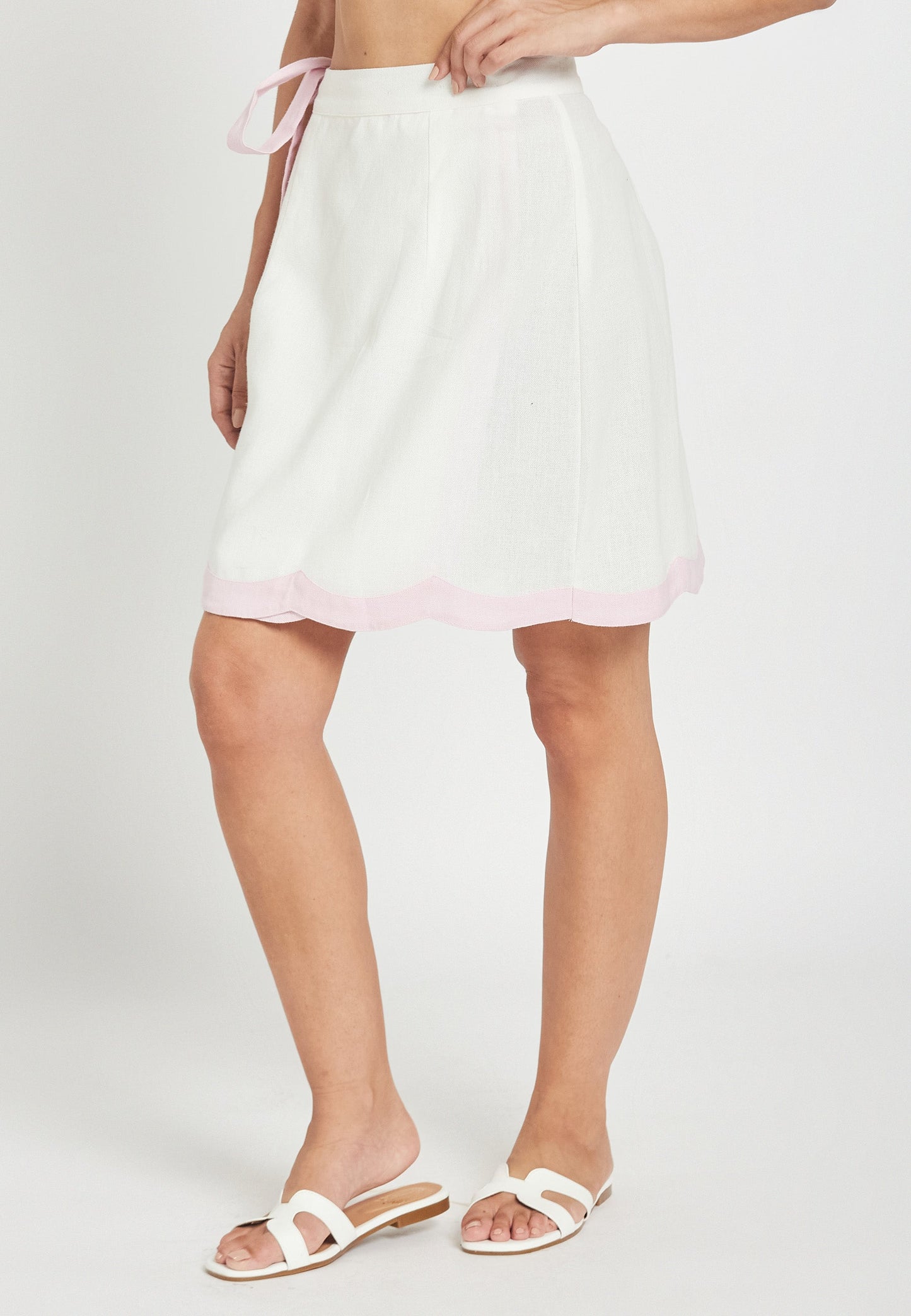 Viantha White Skirt