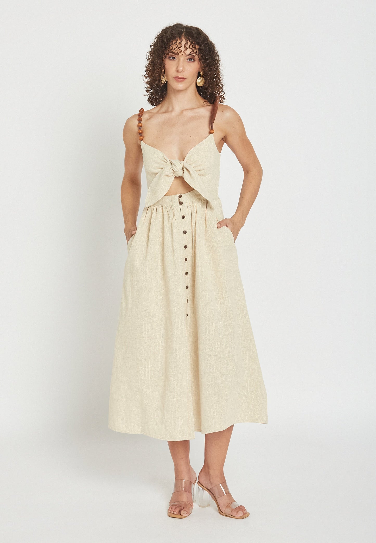 Frondelle Sand Dress