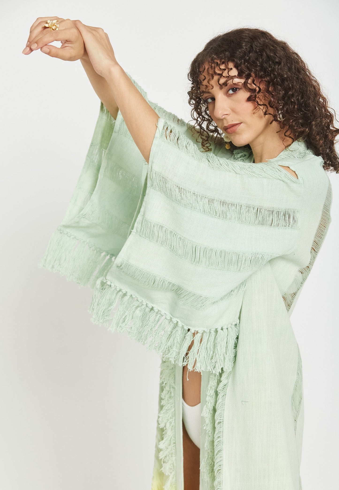 Dore Green Poncho
