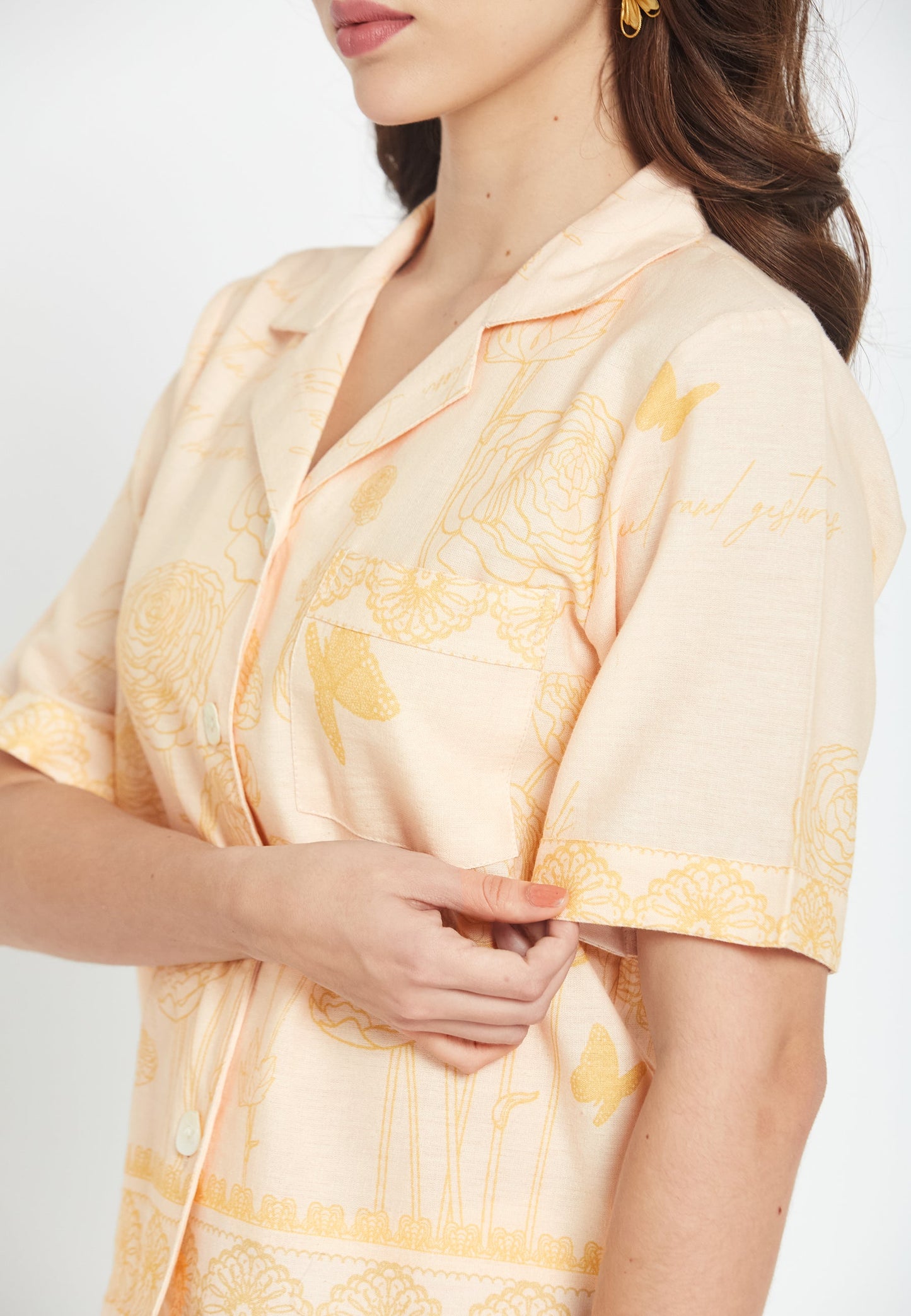 Azzurra Camicia Farfalla
