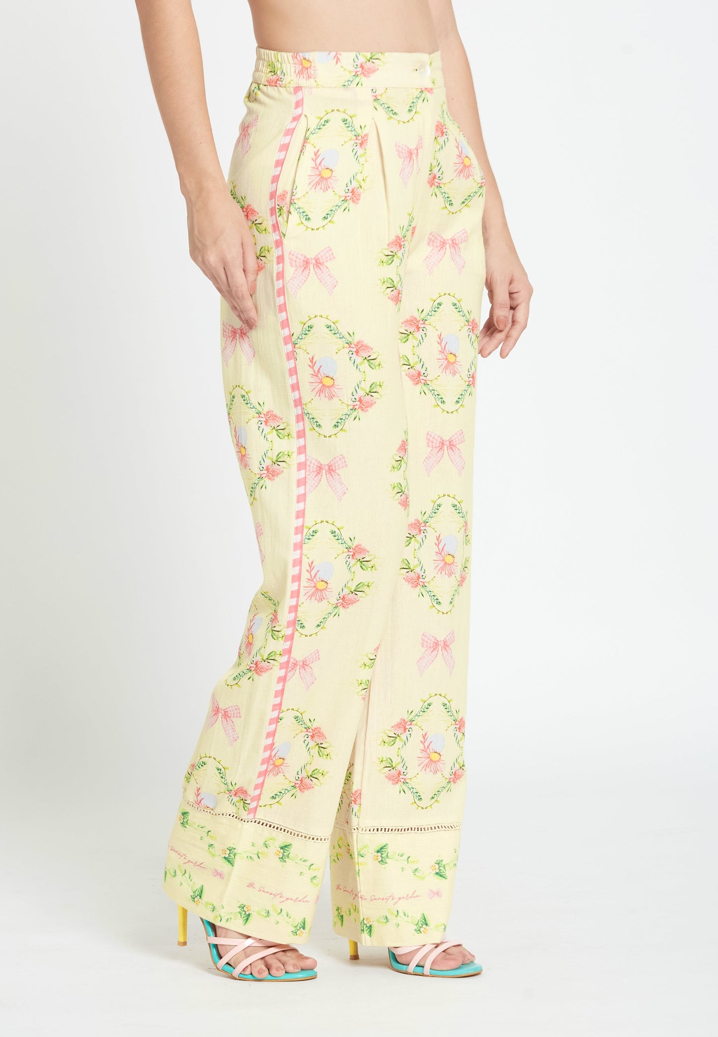 Moss Hibiscus Trousers