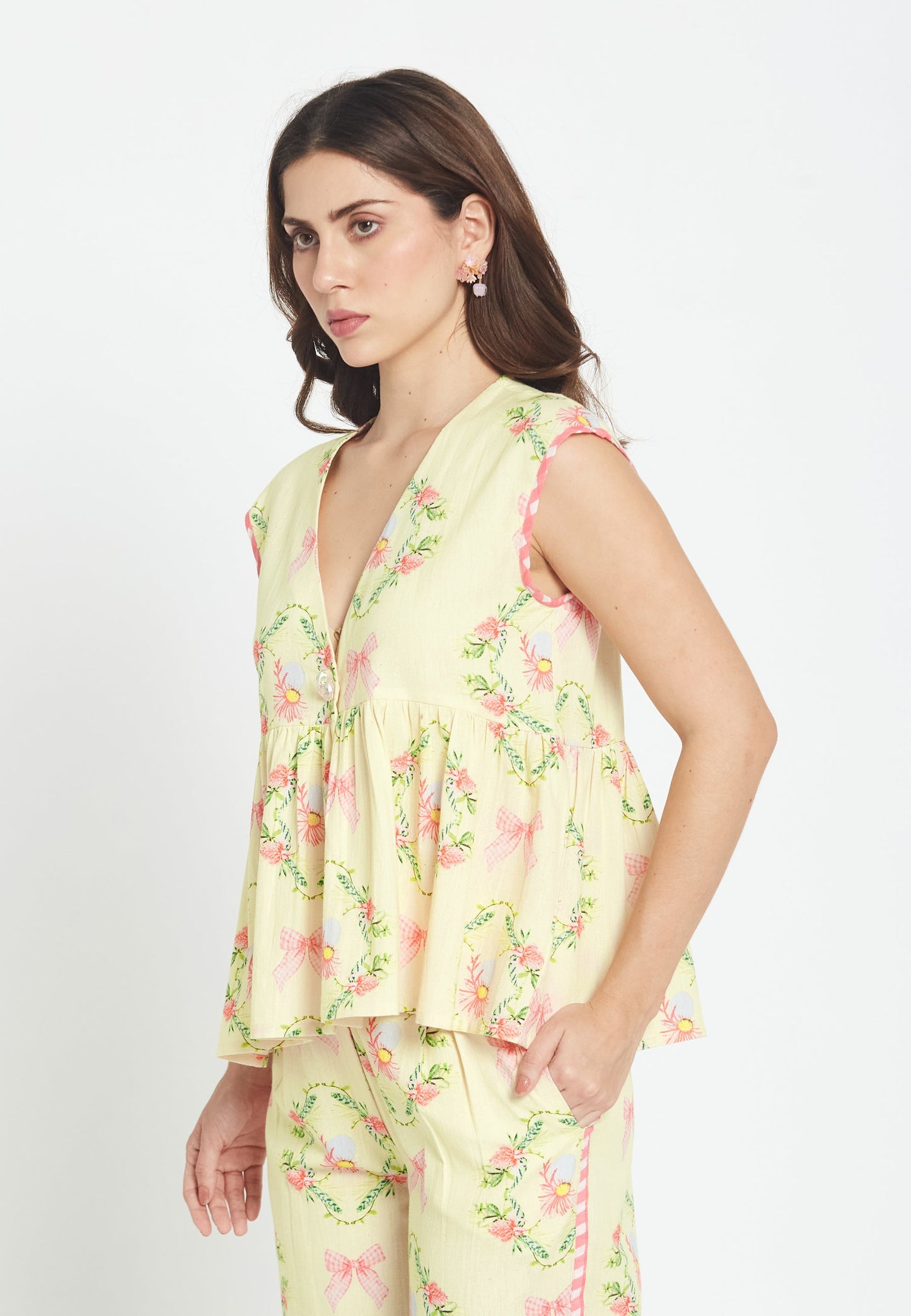 Estrella Hibiscus Top