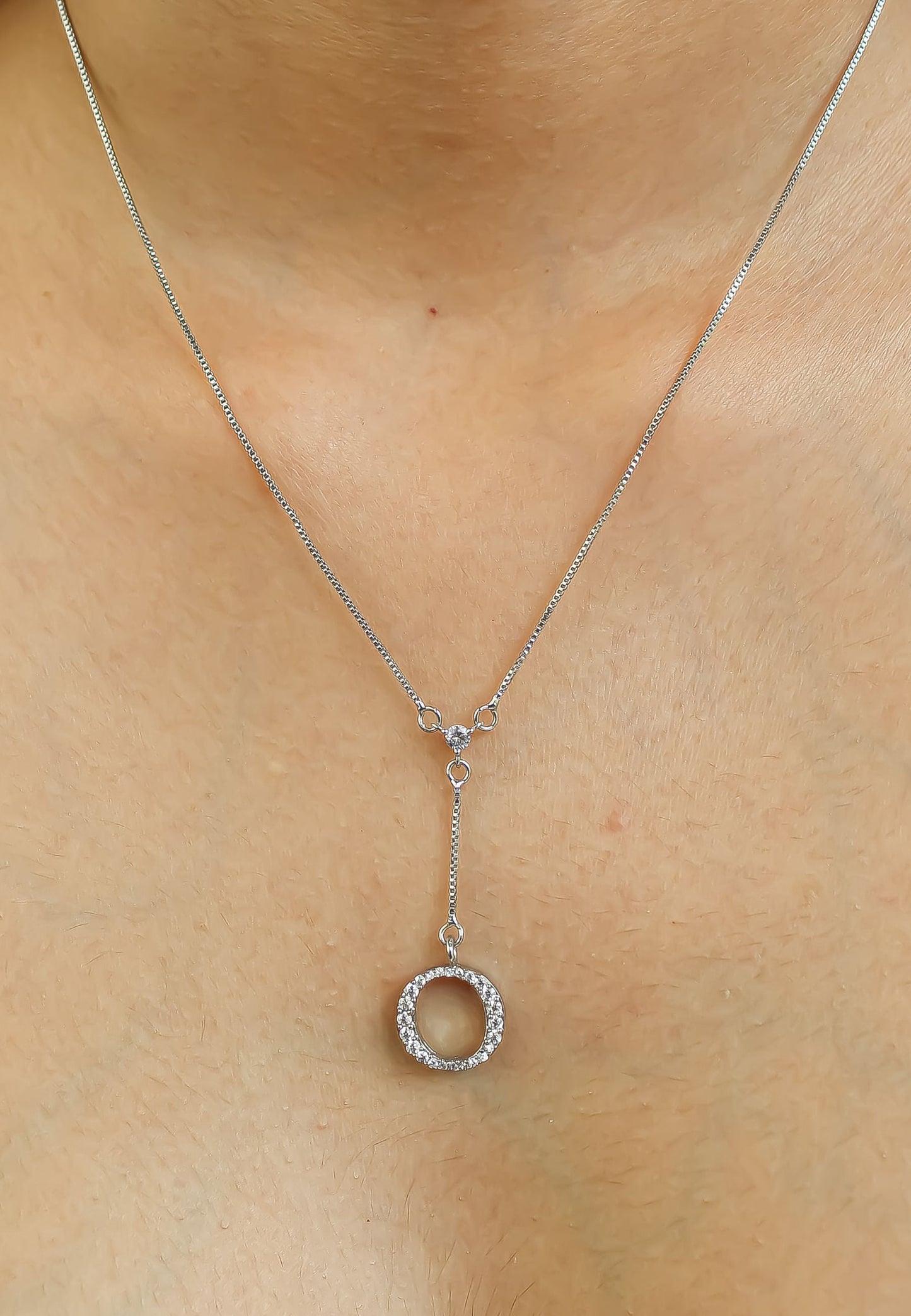 silver alphabets necklaces Bombay Sunset