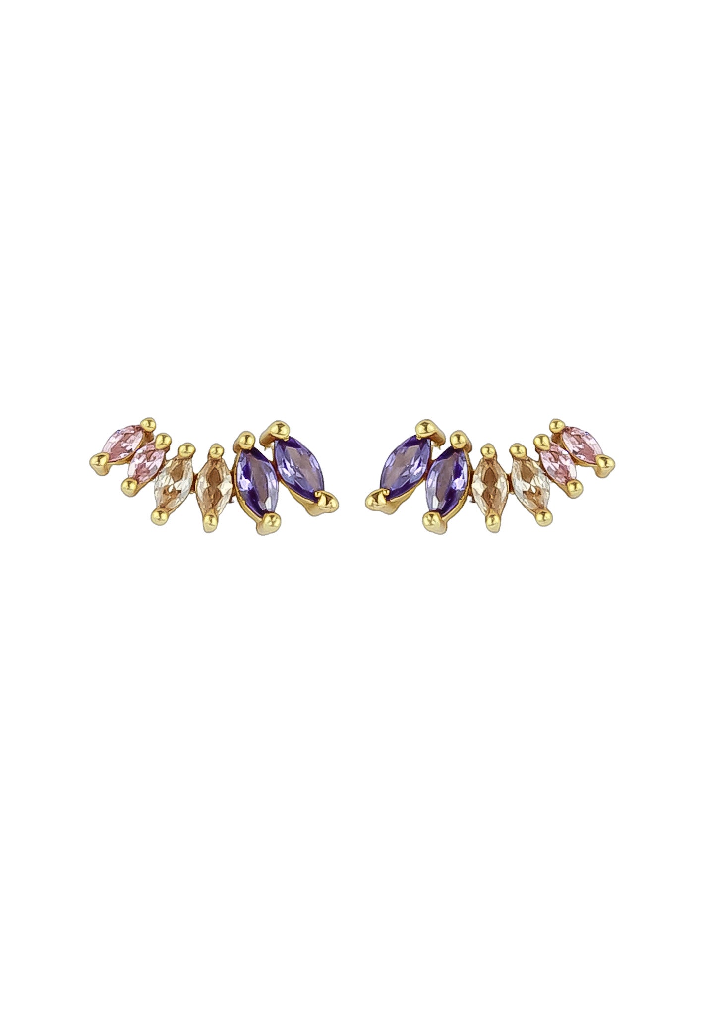 stepping stone earrings Bombay Sunset