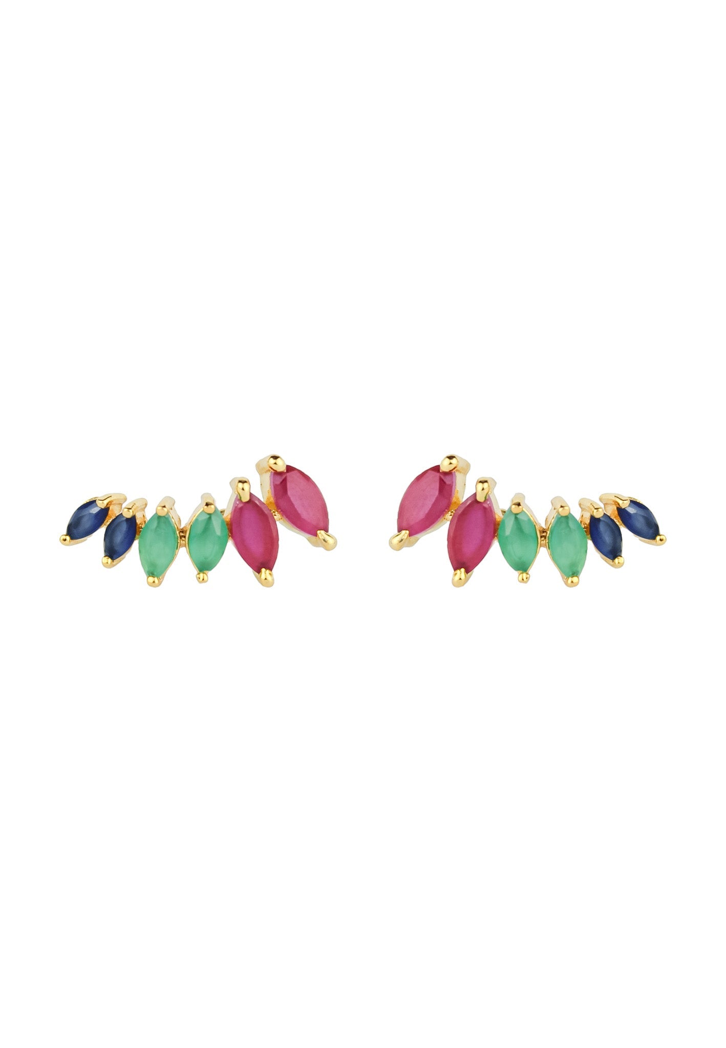 stepping stone earrings Bombay Sunset