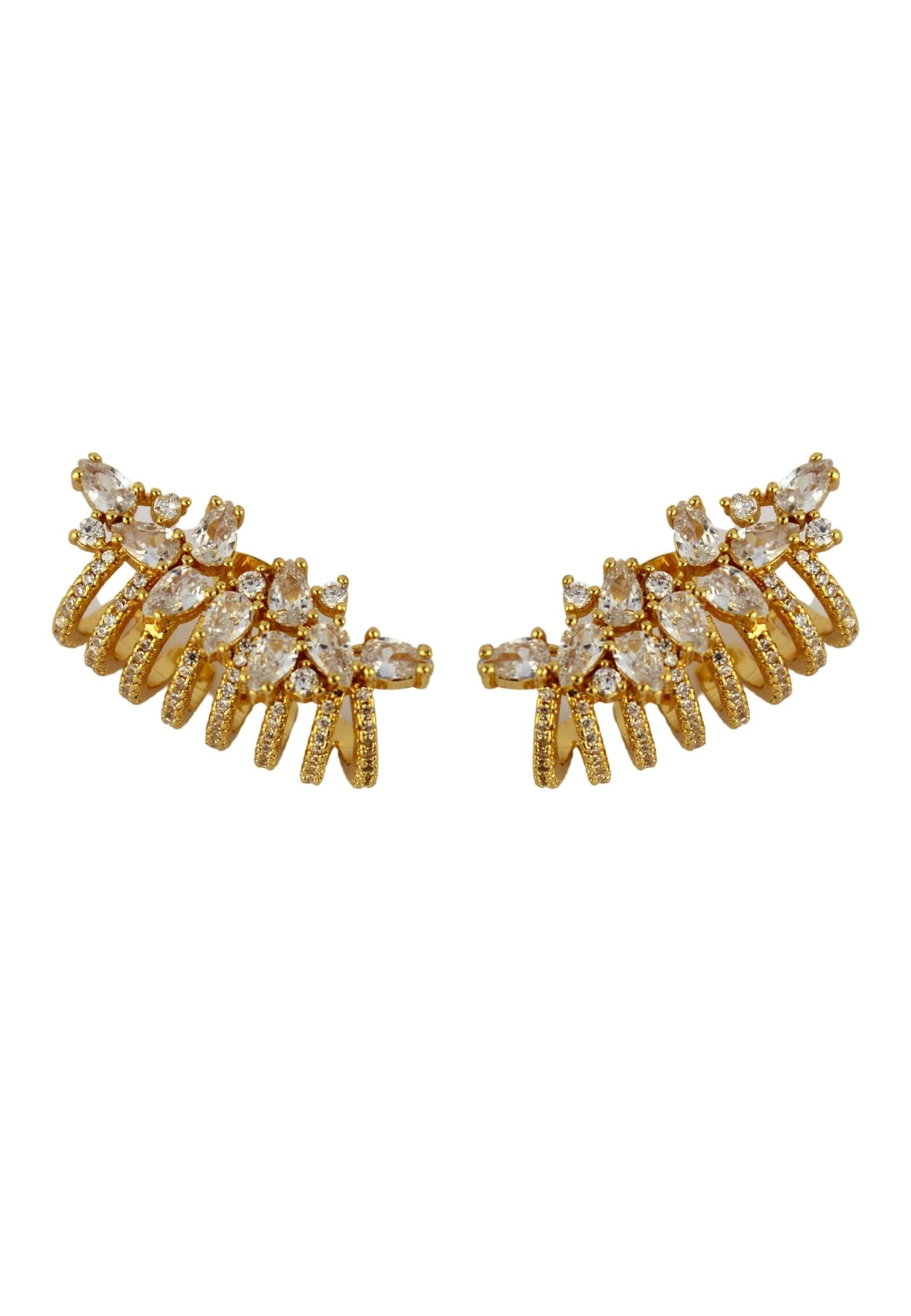 london climber earrings with stones Bombay Sunset