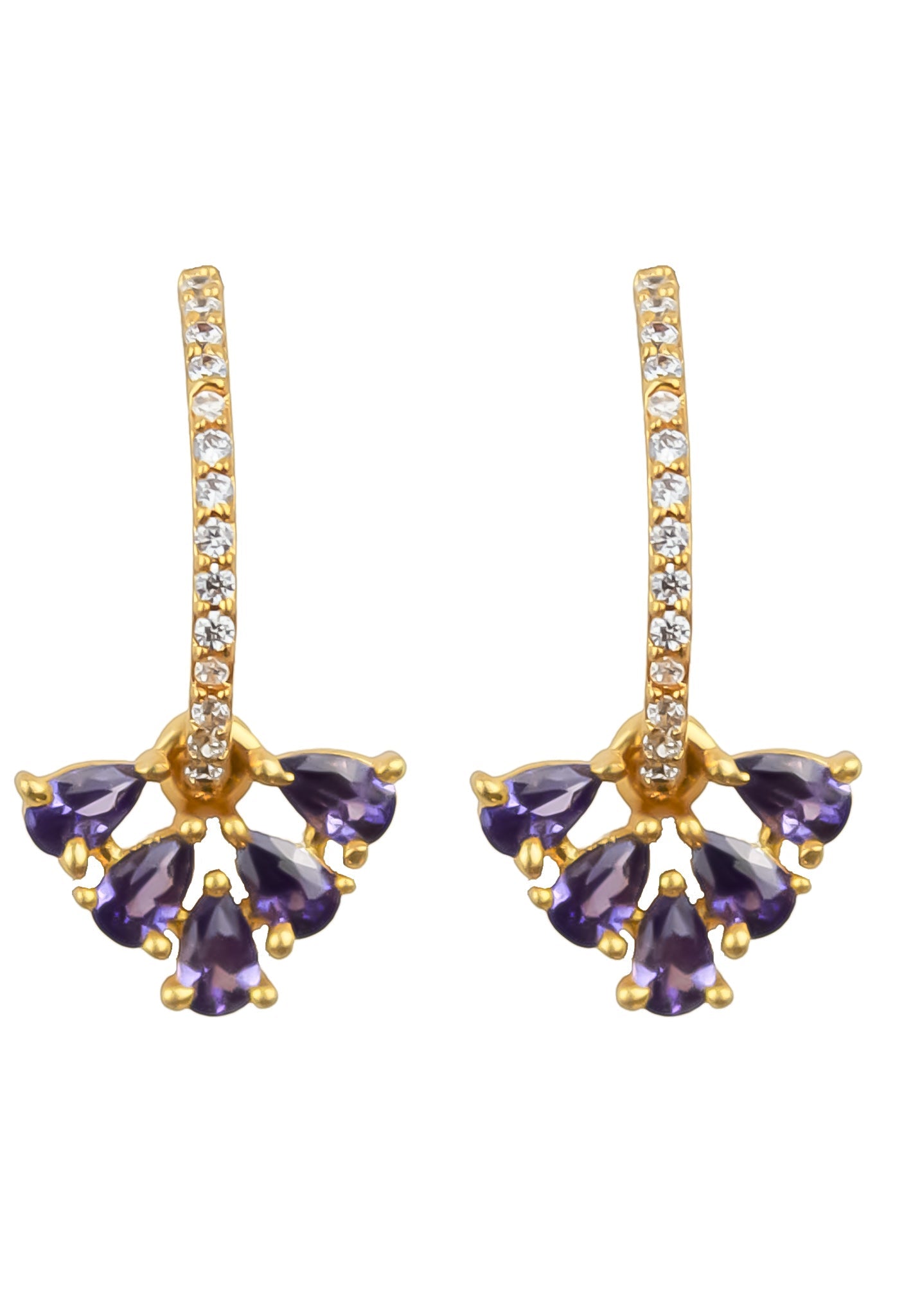 bindweed earrings Bombay Sunset