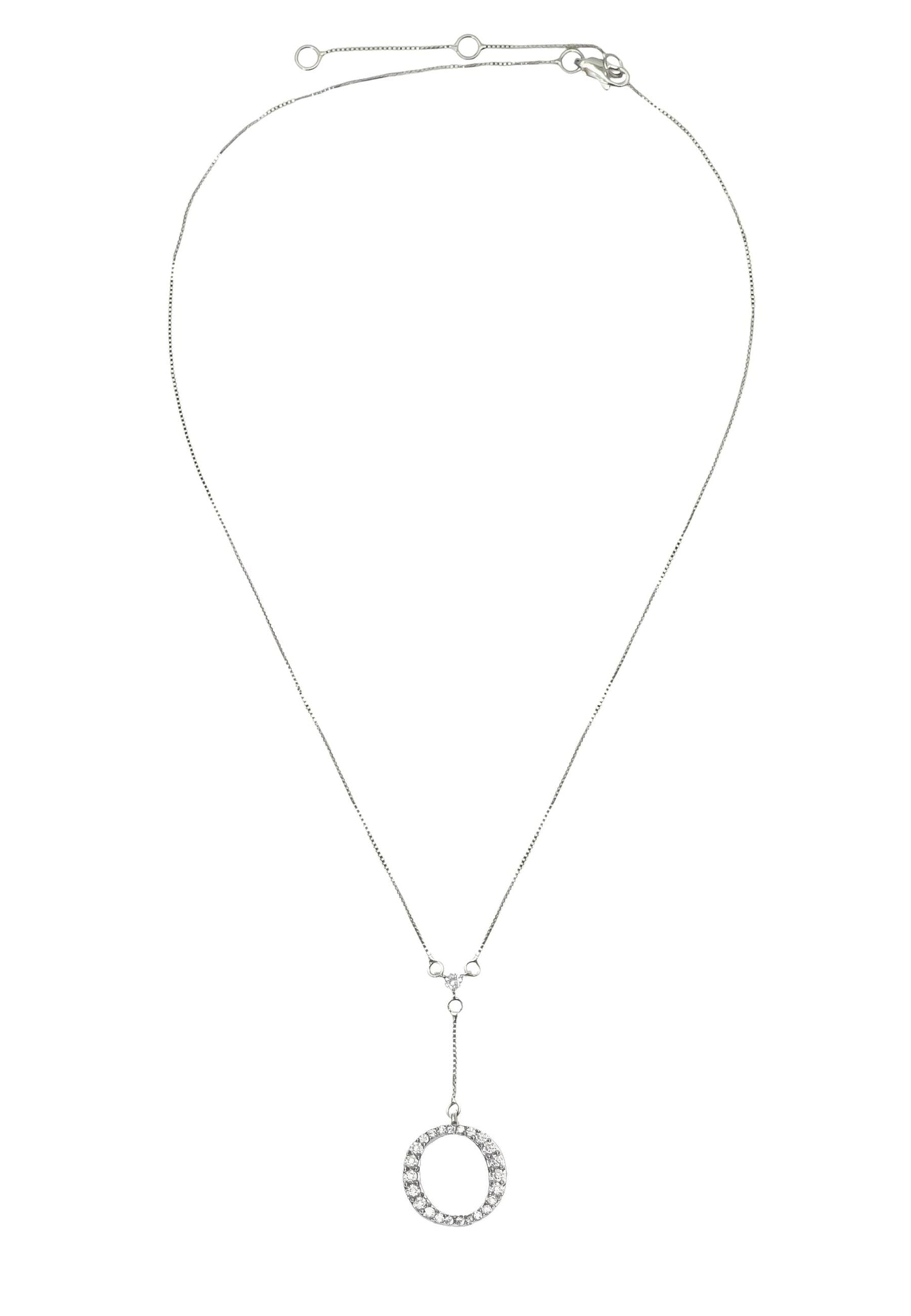 silver alphabets necklaces Bombay Sunset