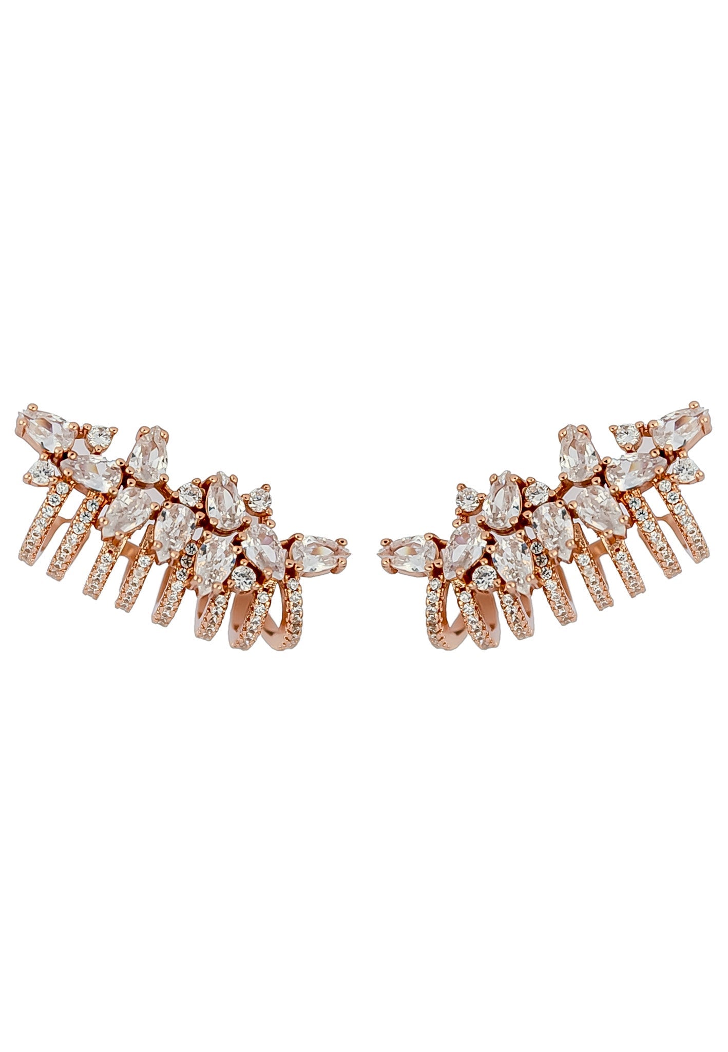 london climber earrings with stones Bombay Sunset