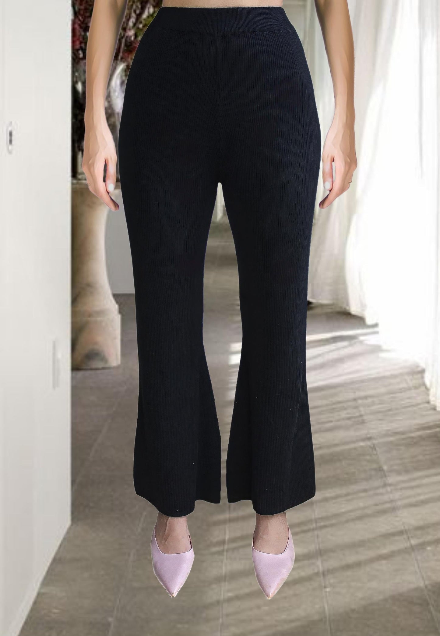 Liz Black Pants Bombay Sunset