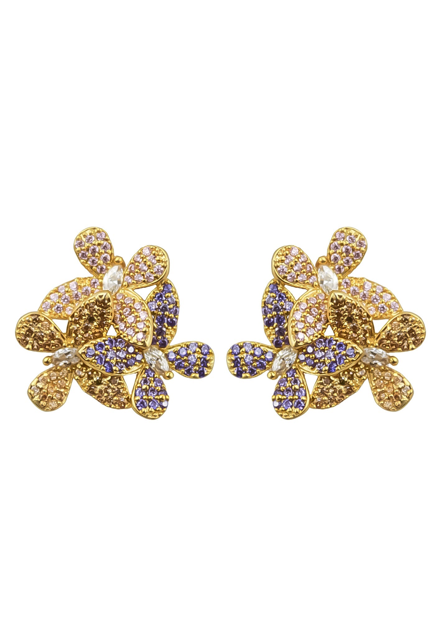 african butterfly earrings Bombay Sunset