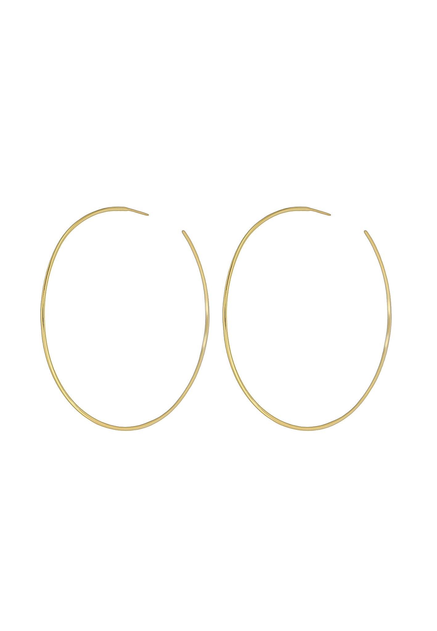 bergamo long hoop earrings Bombay Sunset