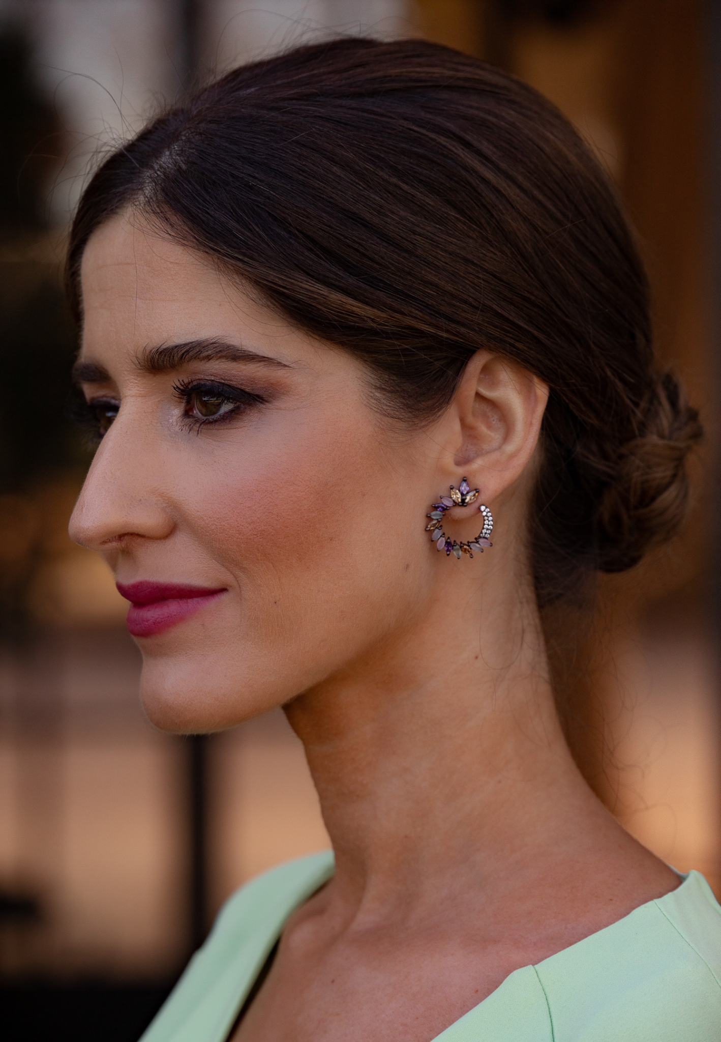 viper earrings Bombay Sunset