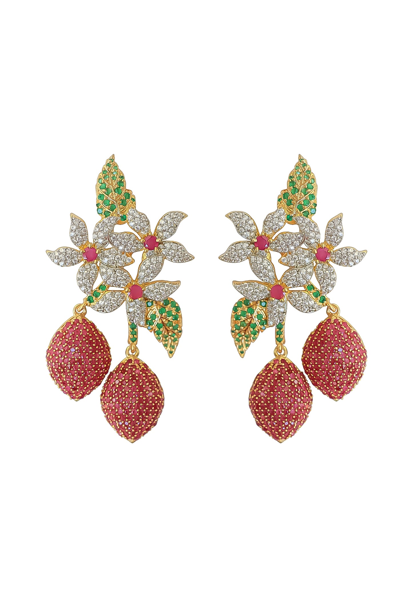 golden zeus earrings Bombay Sunset