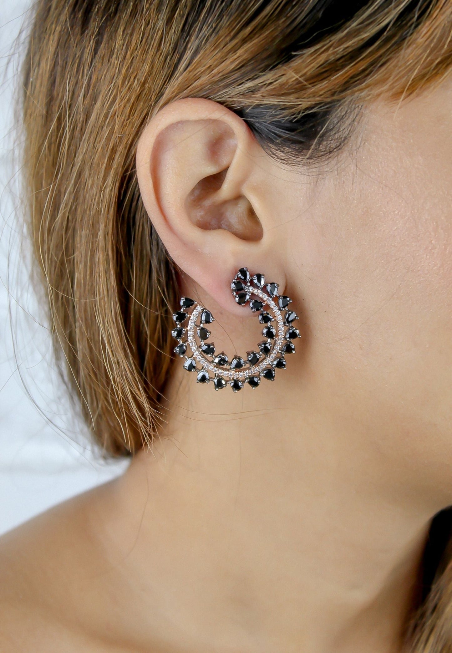 cruise salamander earrings bridal bride bridesmaid bridesmaids exotic jewellery Bombay Sunset