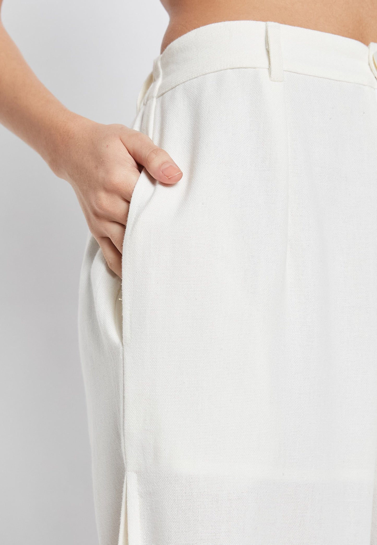 Pantaloni bianchi agrumi