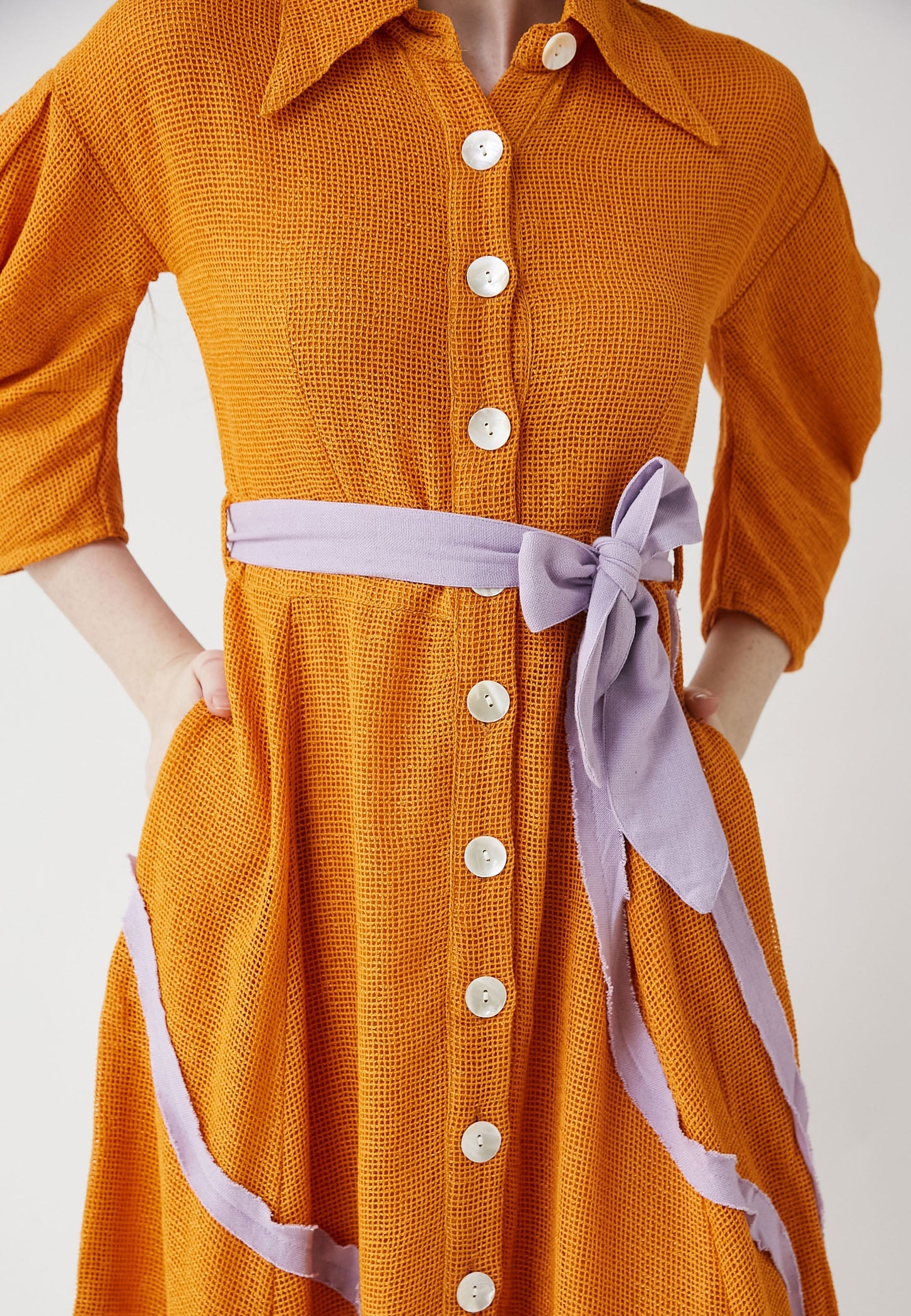 Abito color corallo arancione