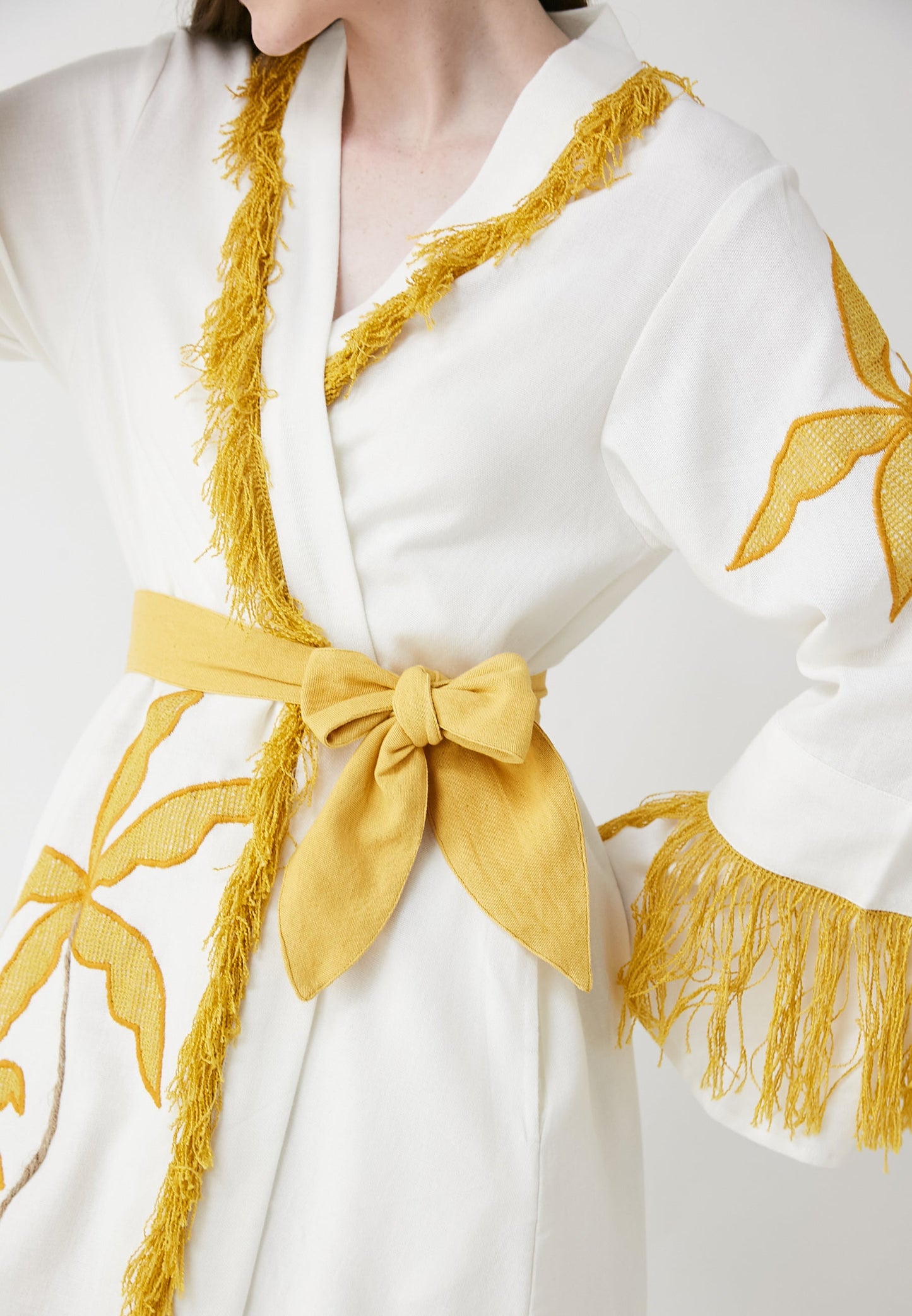 Kimono bianco corto Hori