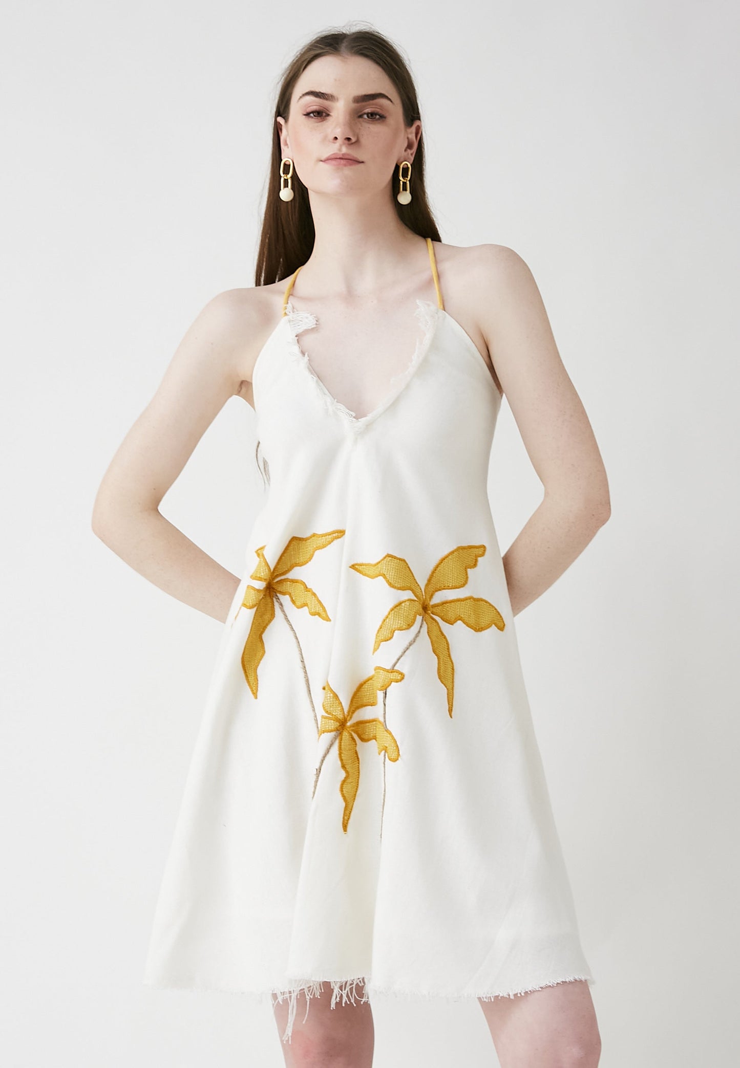 Vestido blanco Tropi