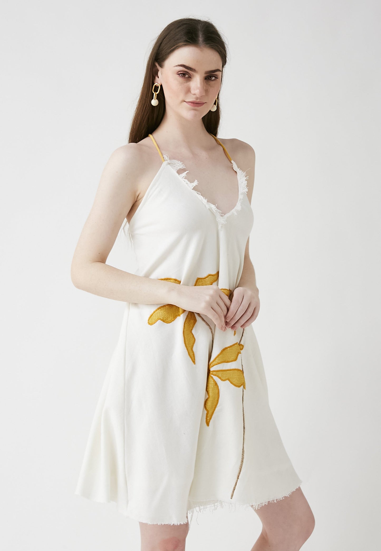 Vestido blanco Tropi