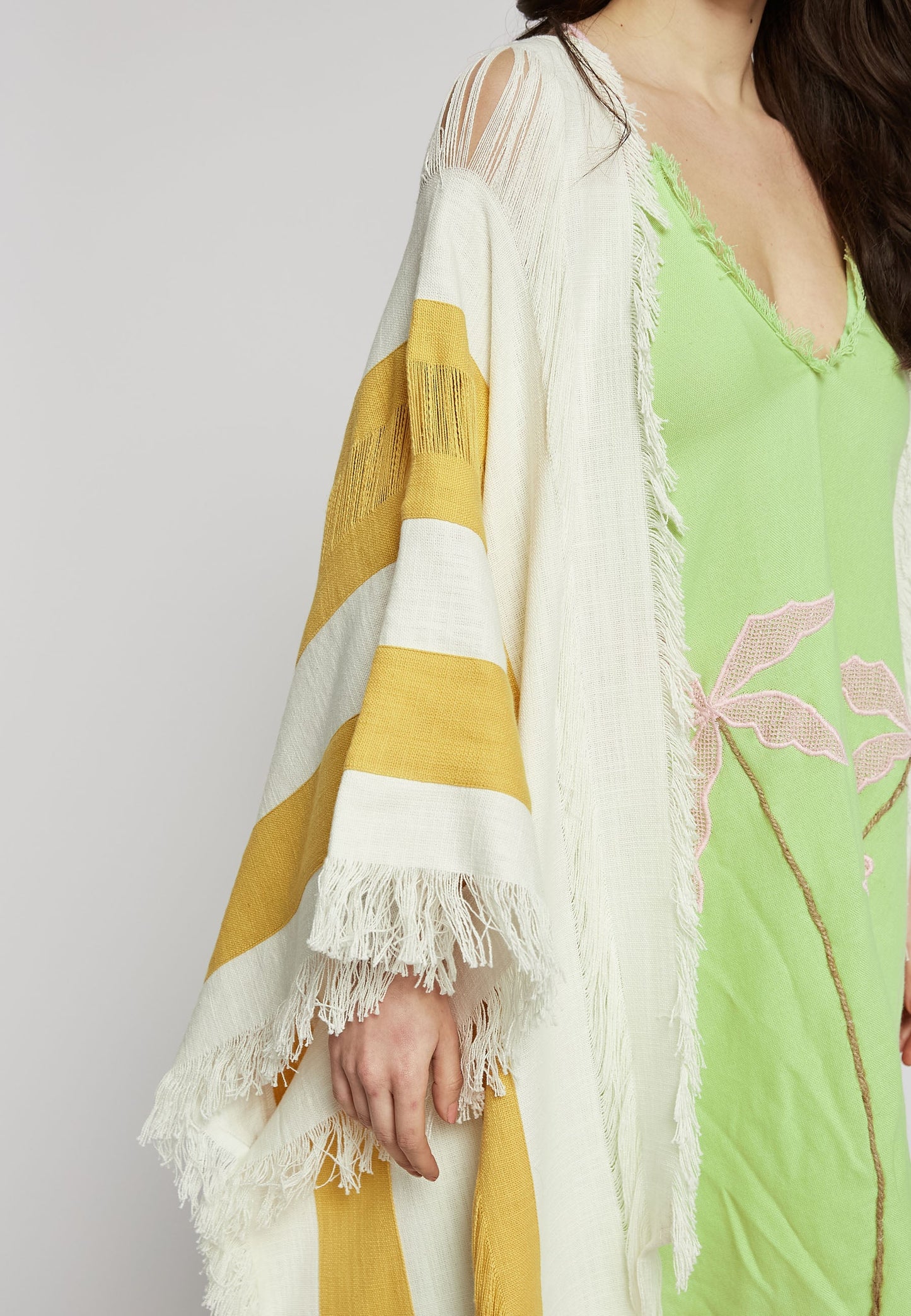 Kimono de mango y salvia