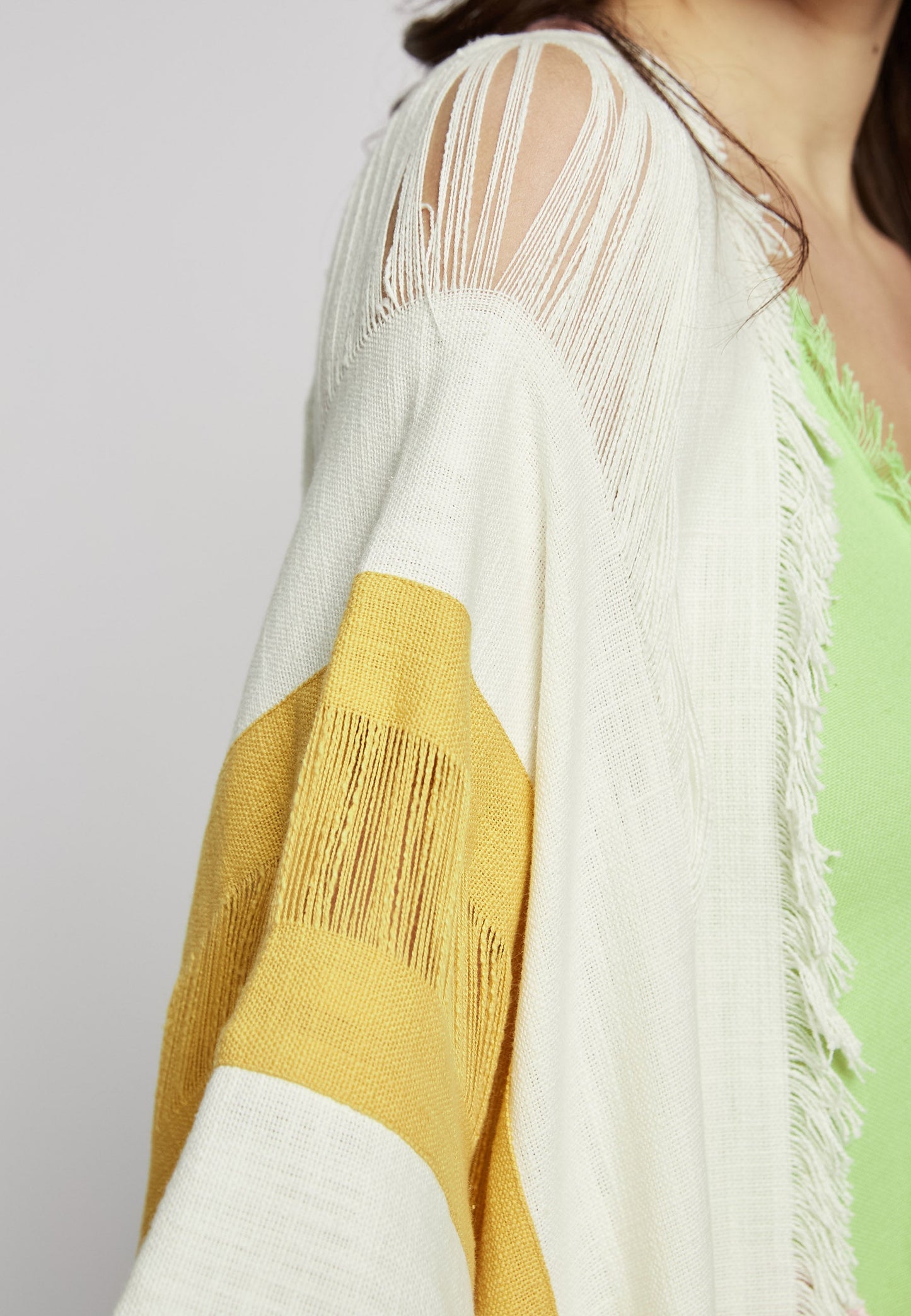 Kimono de mango y salvia