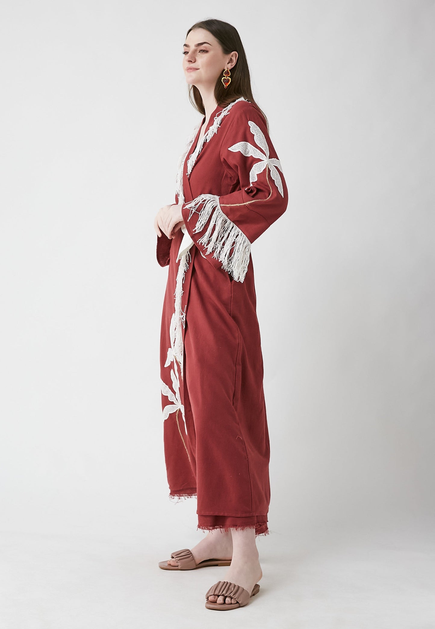 Kimono largo de cerezas Horizon