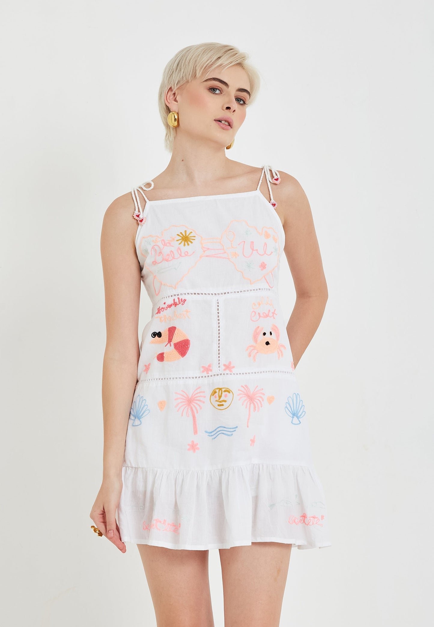 Vestido Mareblu blanco