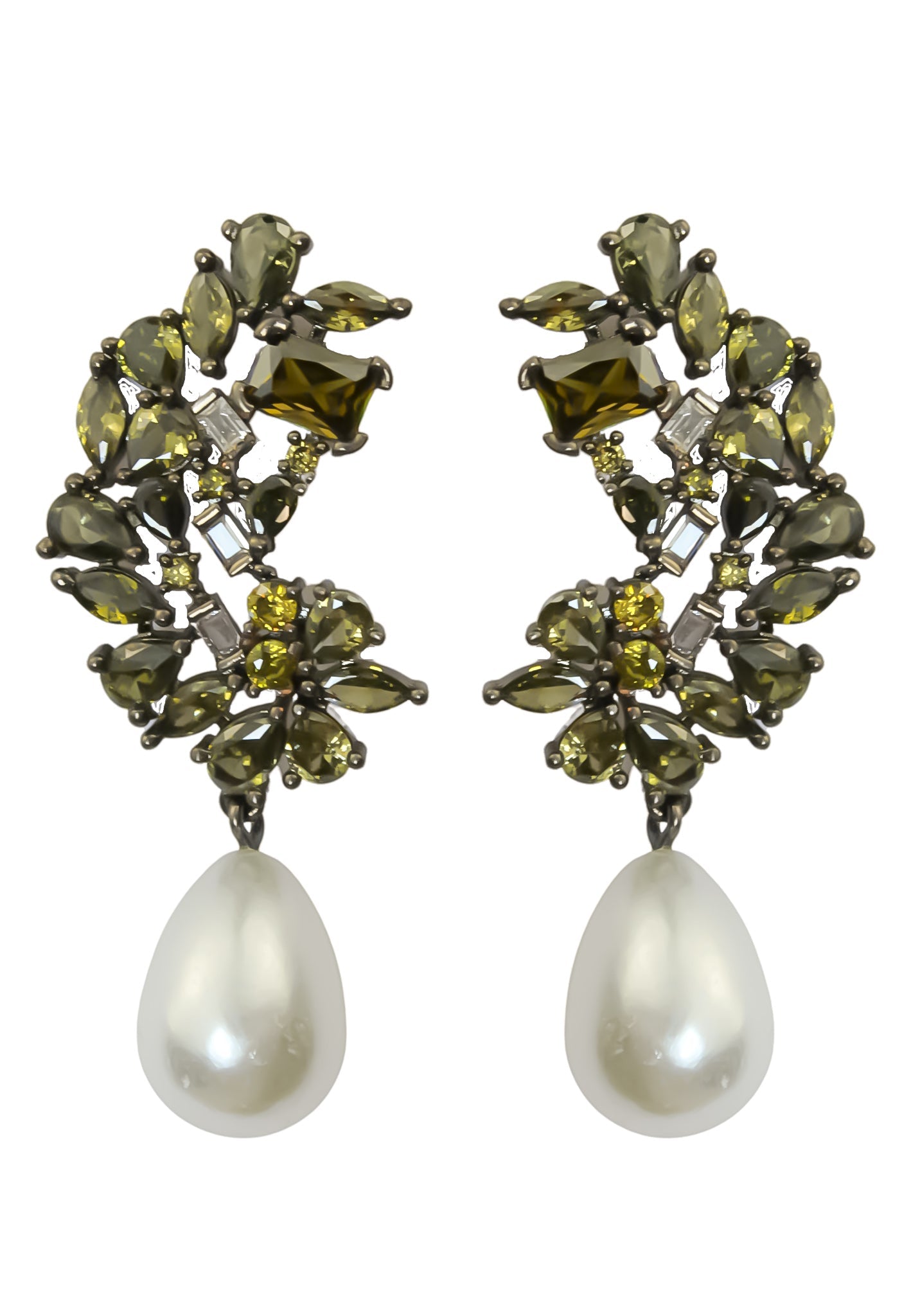 frosty pearl earrings below 50 big bridal bride bridesmaid Bombay Sunset