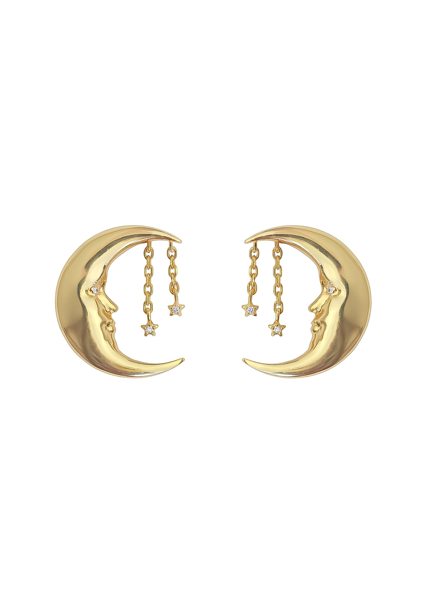 moon earrings Bombay Sunset