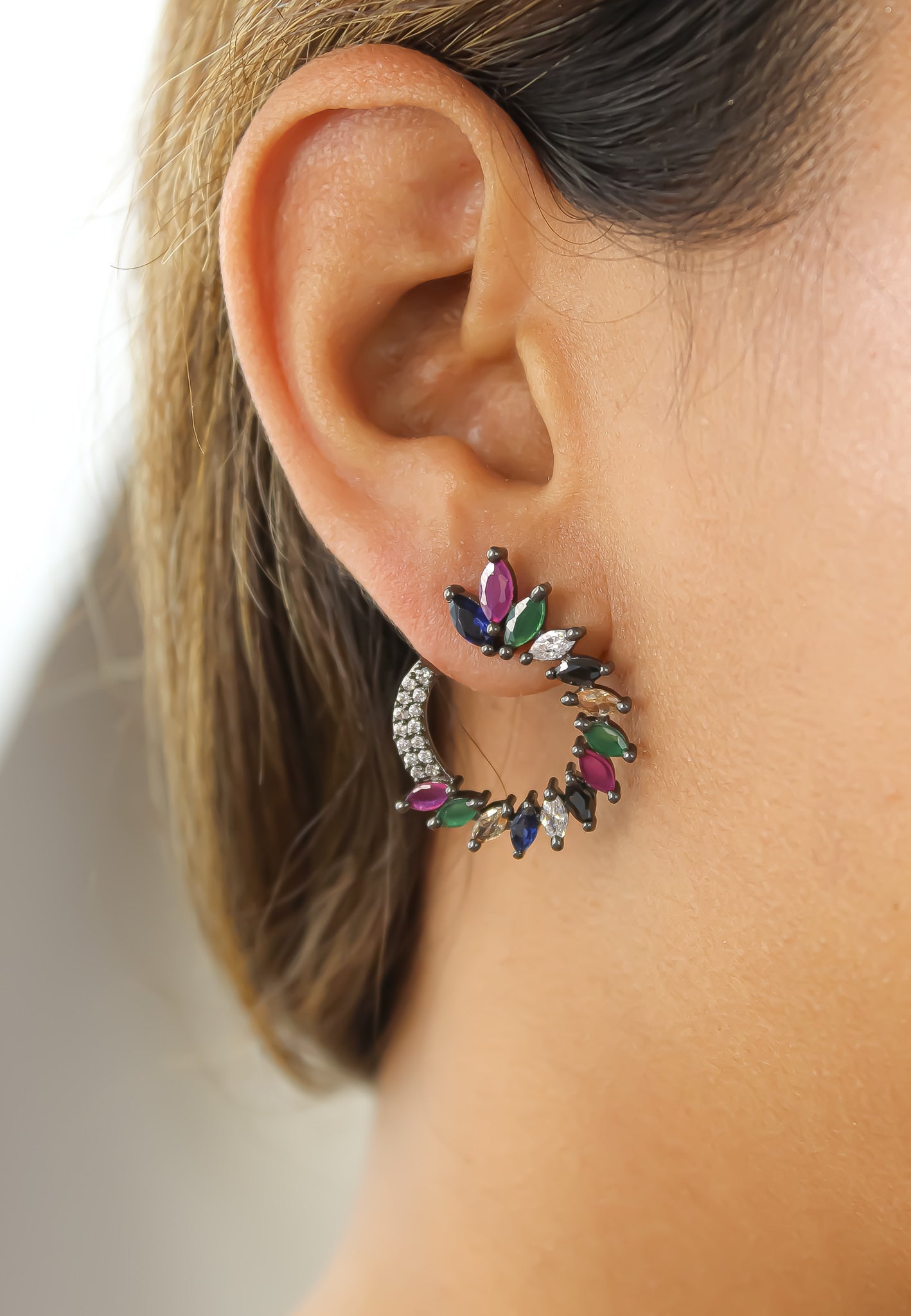 viper earrings Bombay Sunset