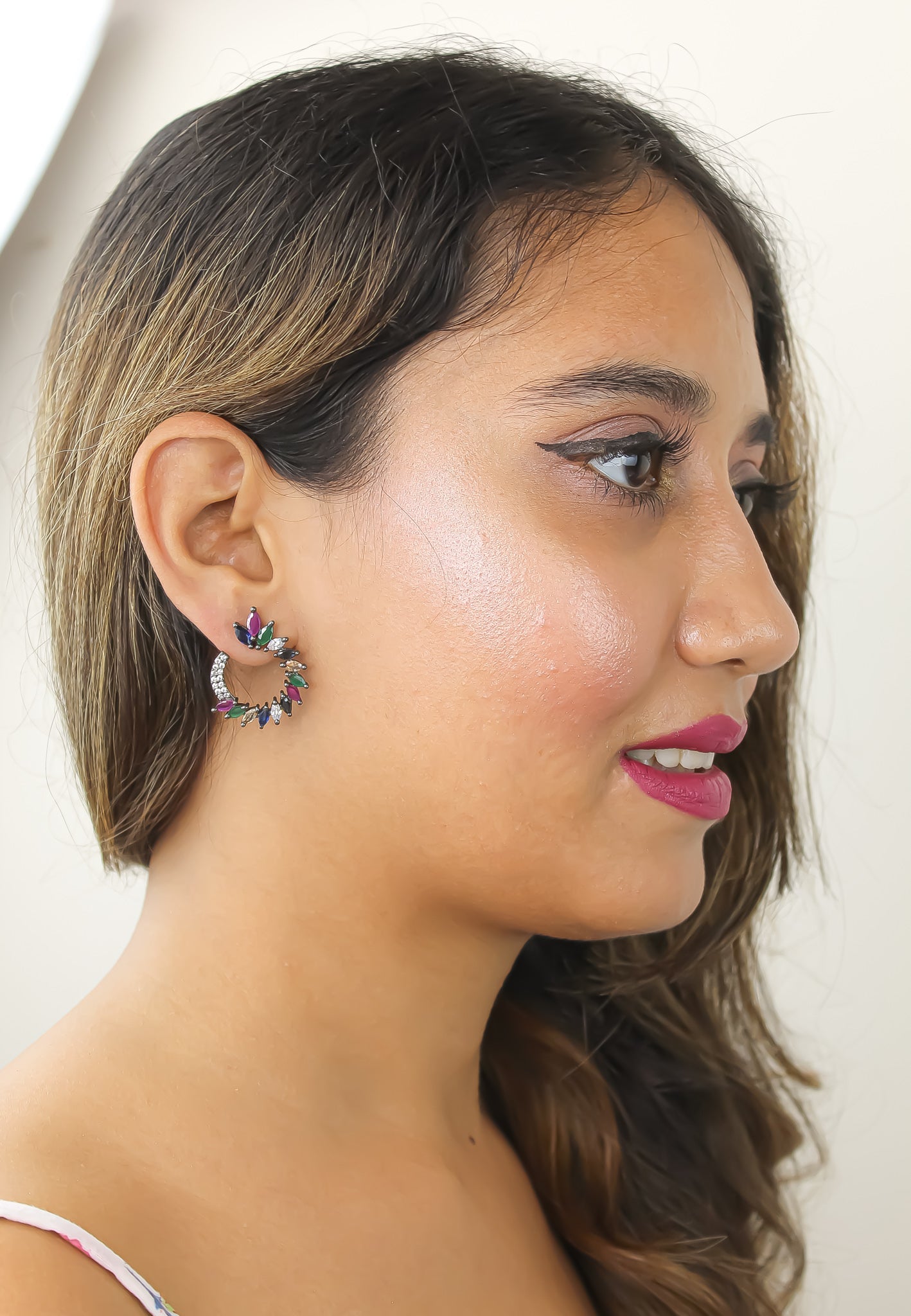 viper earrings Bombay Sunset