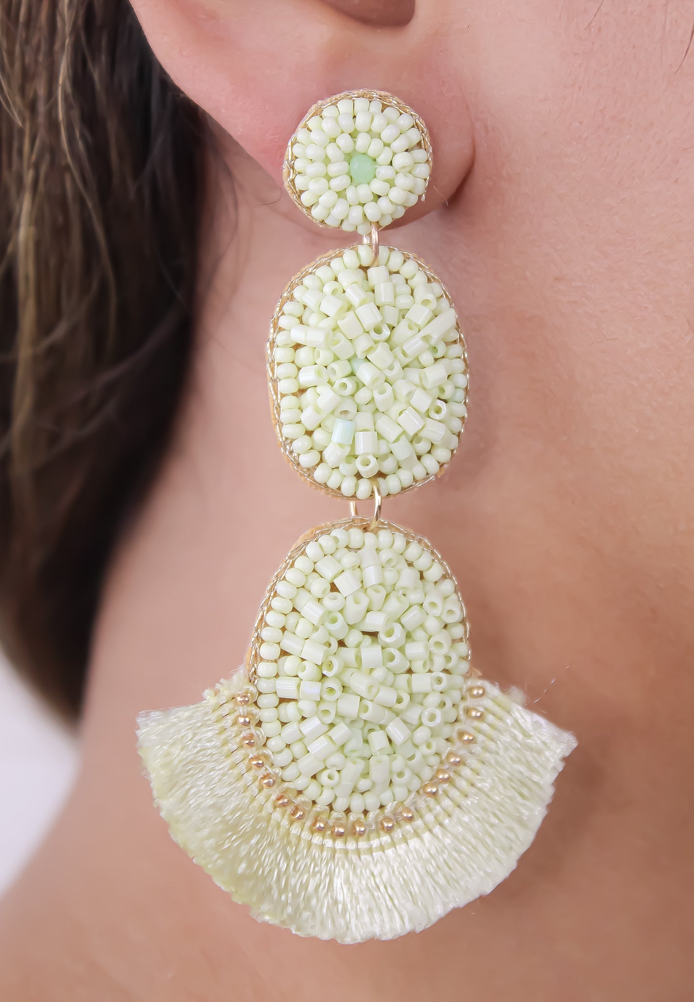 El Nicho Lime Earrings Bombay Sunset