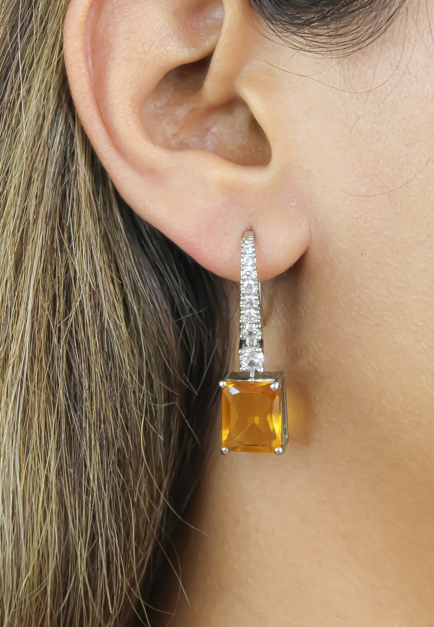 benares earrings below 50 boda copper medium pendientes novia Bombay Sunset
