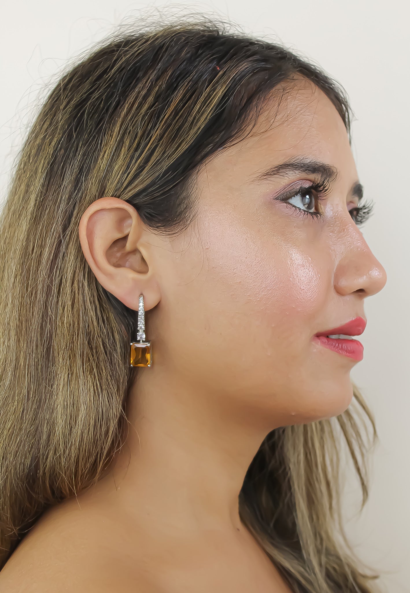 benares earrings below 50 boda copper medium pendientes novia Bombay Sunset