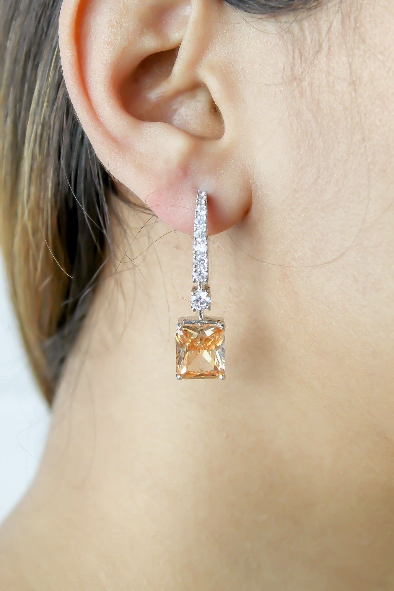 benares earrings below 50 boda copper medium pendientes novia Bombay Sunset