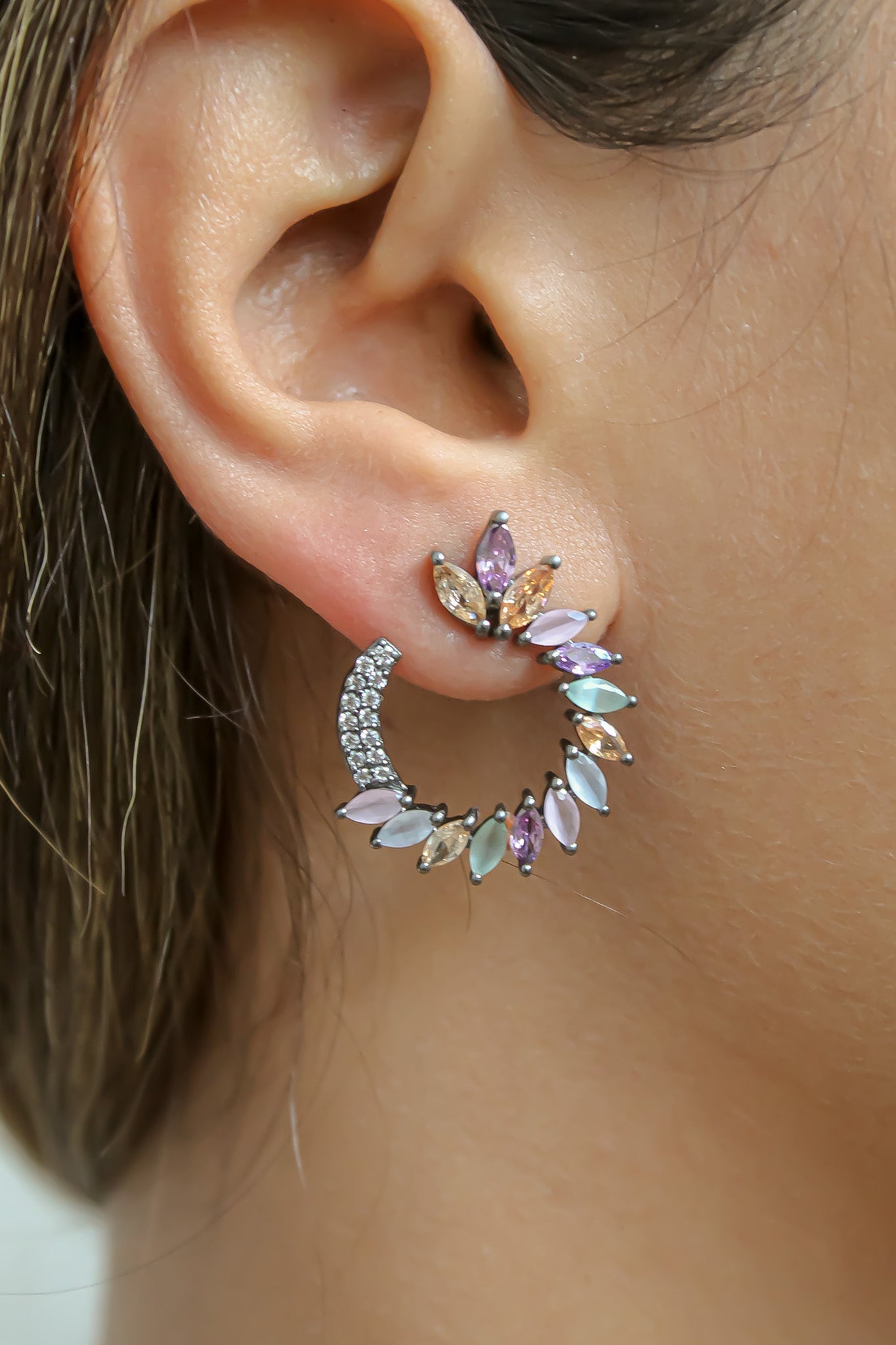 viper earrings Bombay Sunset