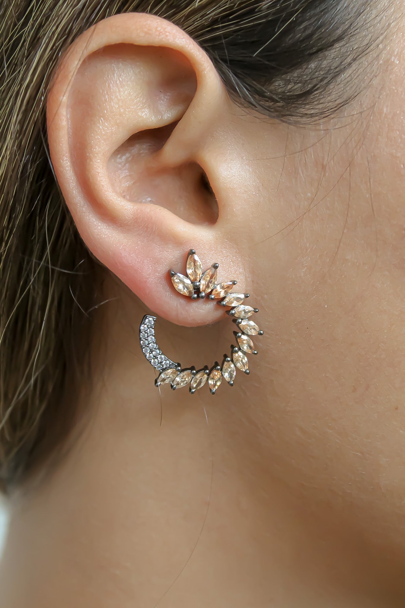 viper earrings Bombay Sunset