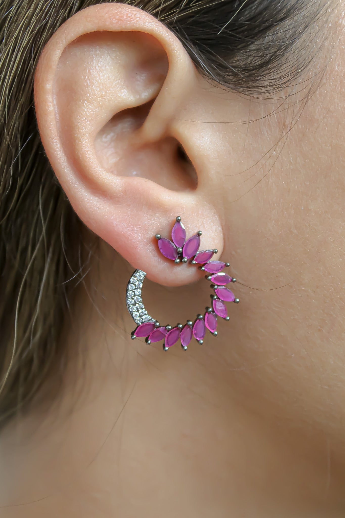 viper earrings Bombay Sunset