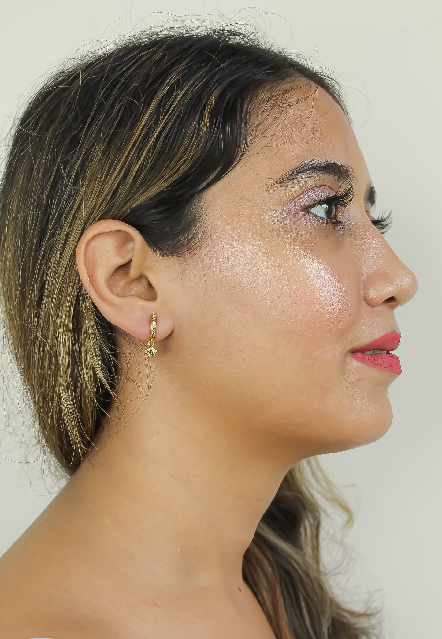 crescent moon star earrings Bombay Sunset